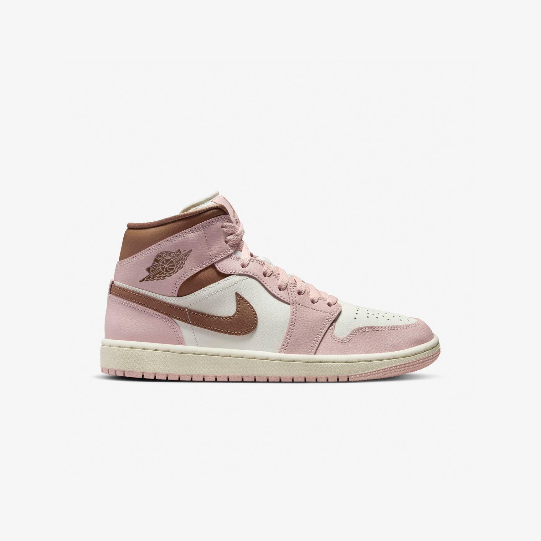 Women's Air Jordan 1 Mid 'Pink Oxford Brown'