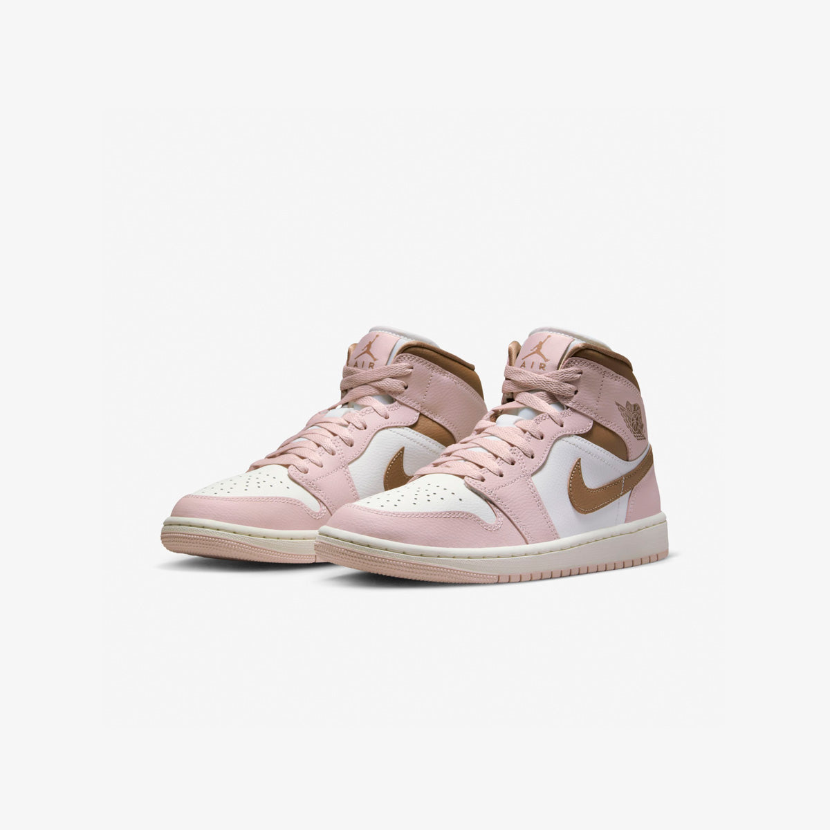 Women's Air Jordan 1 Mid 'Pink Oxford Brown'