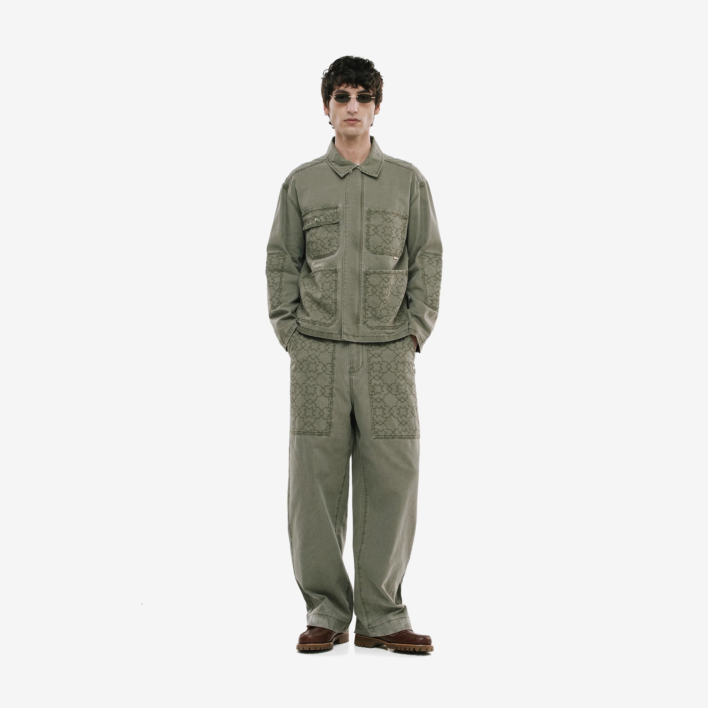 Monoic Chore Drill Jacket 'Verde Oliva'