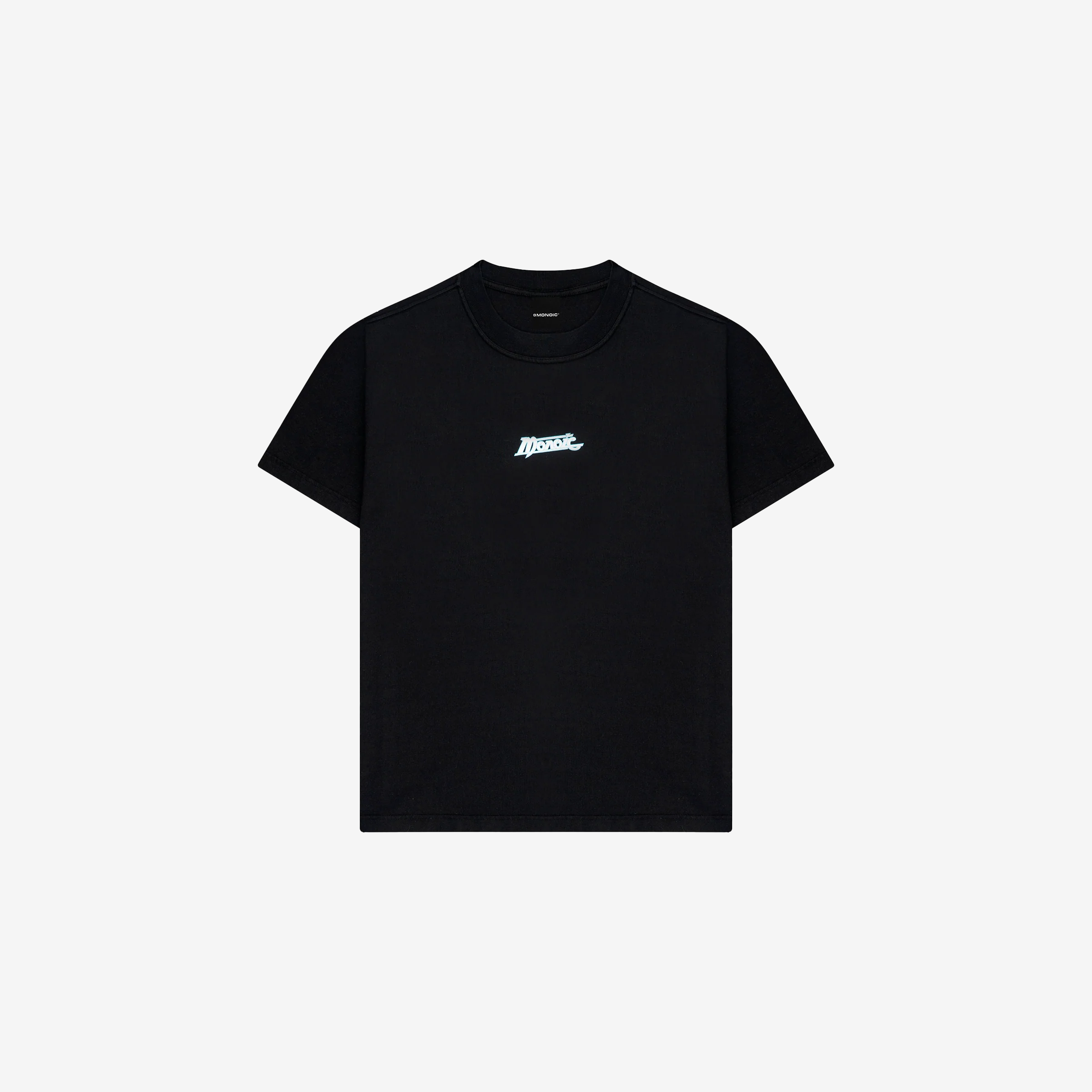 Monoic Camiseta Oversized Records - Negro Oscuro