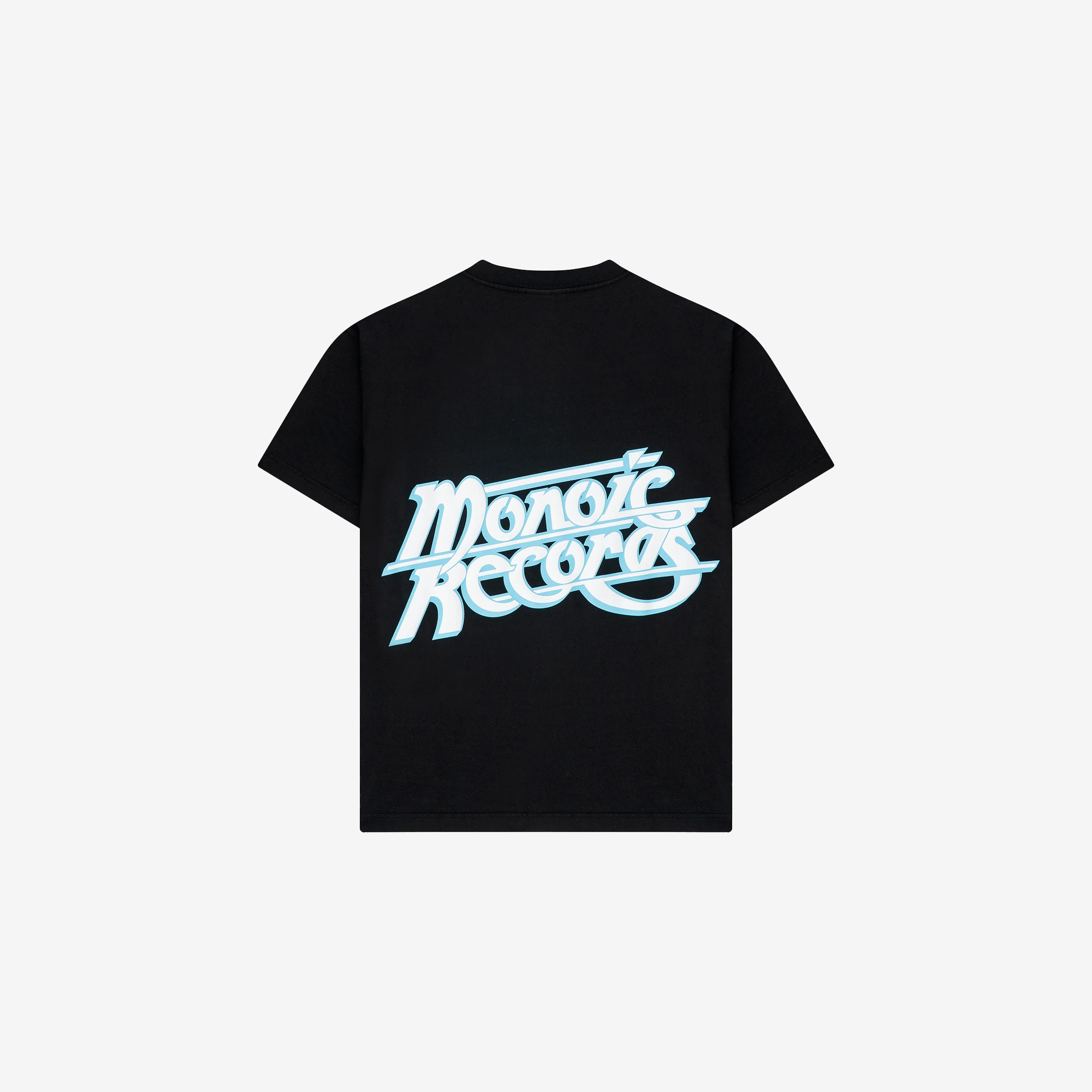 Monoic Camiseta Oversized Records - Negro Oscuro
