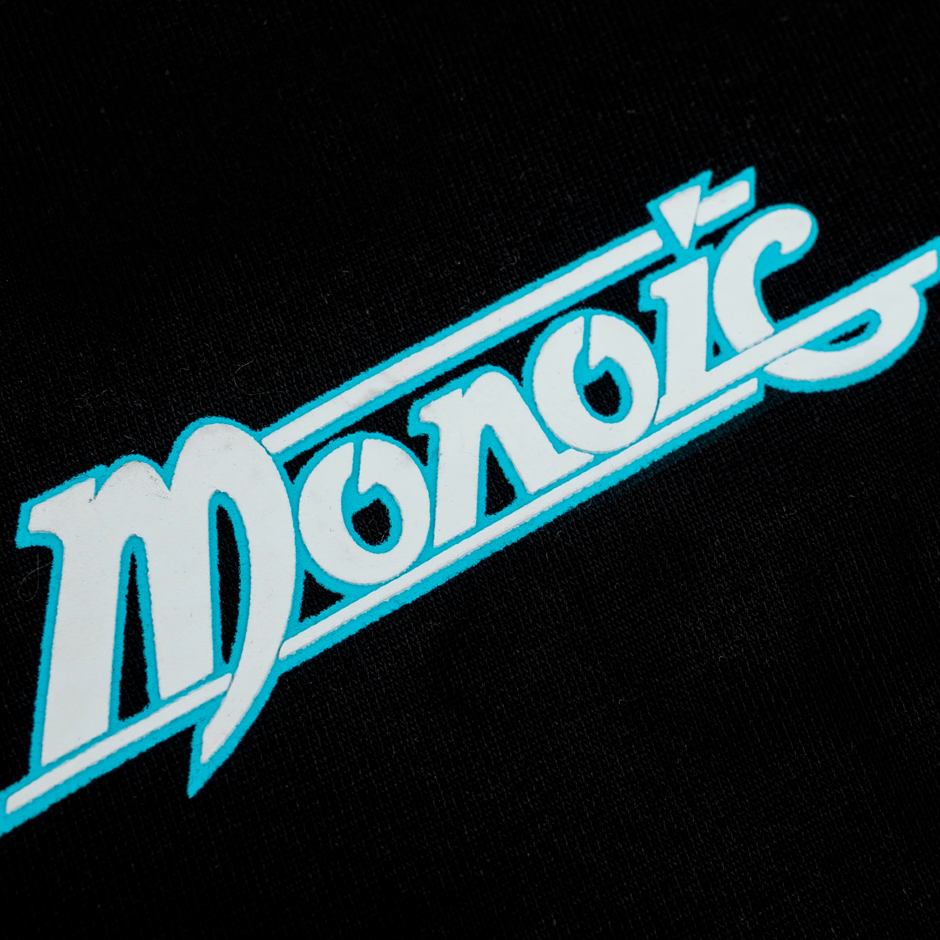 Monoic Camiseta Oversized Records - Negro Oscuro