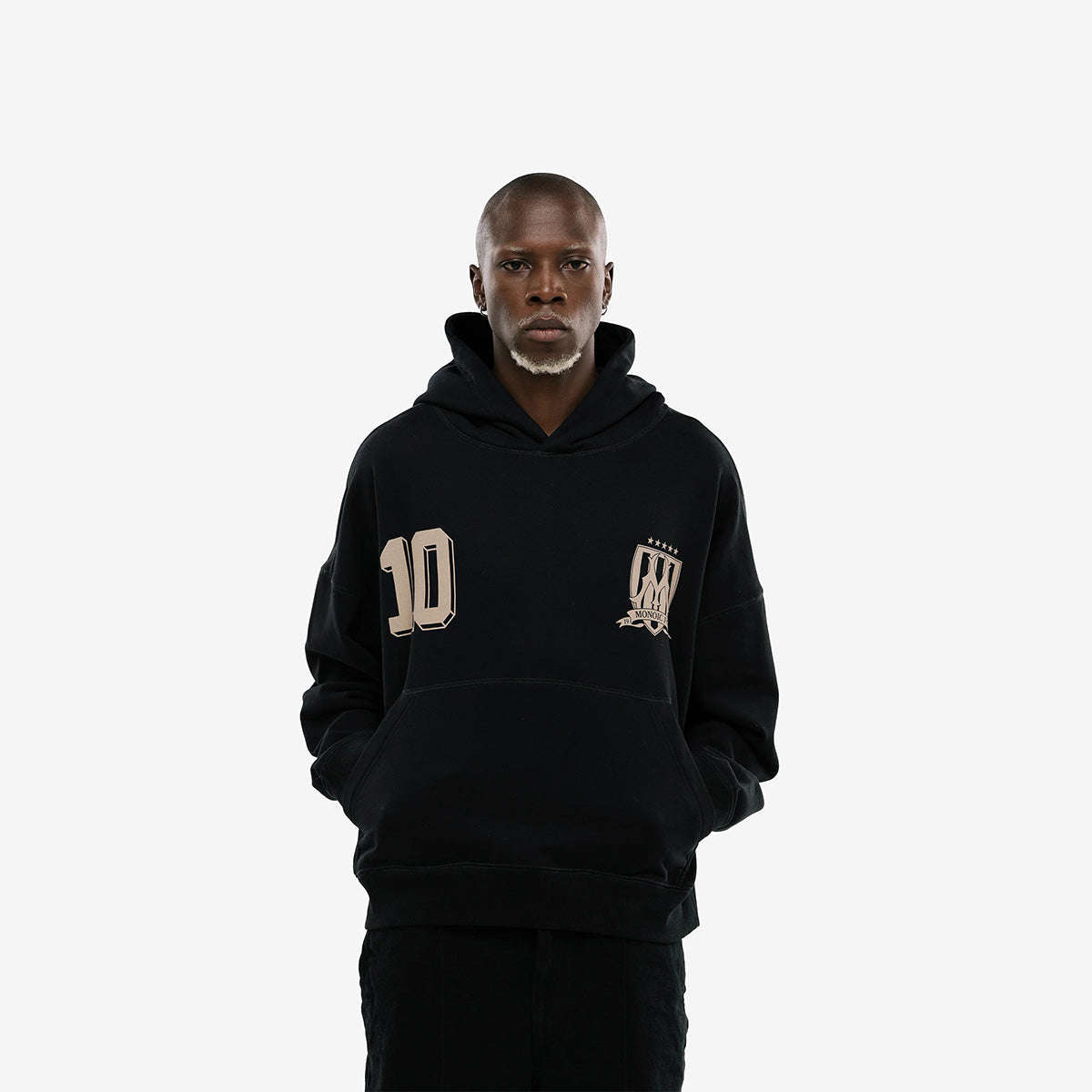 Monoic Hoodie Oversized MONOIC F.C 'Negro Oscuro'