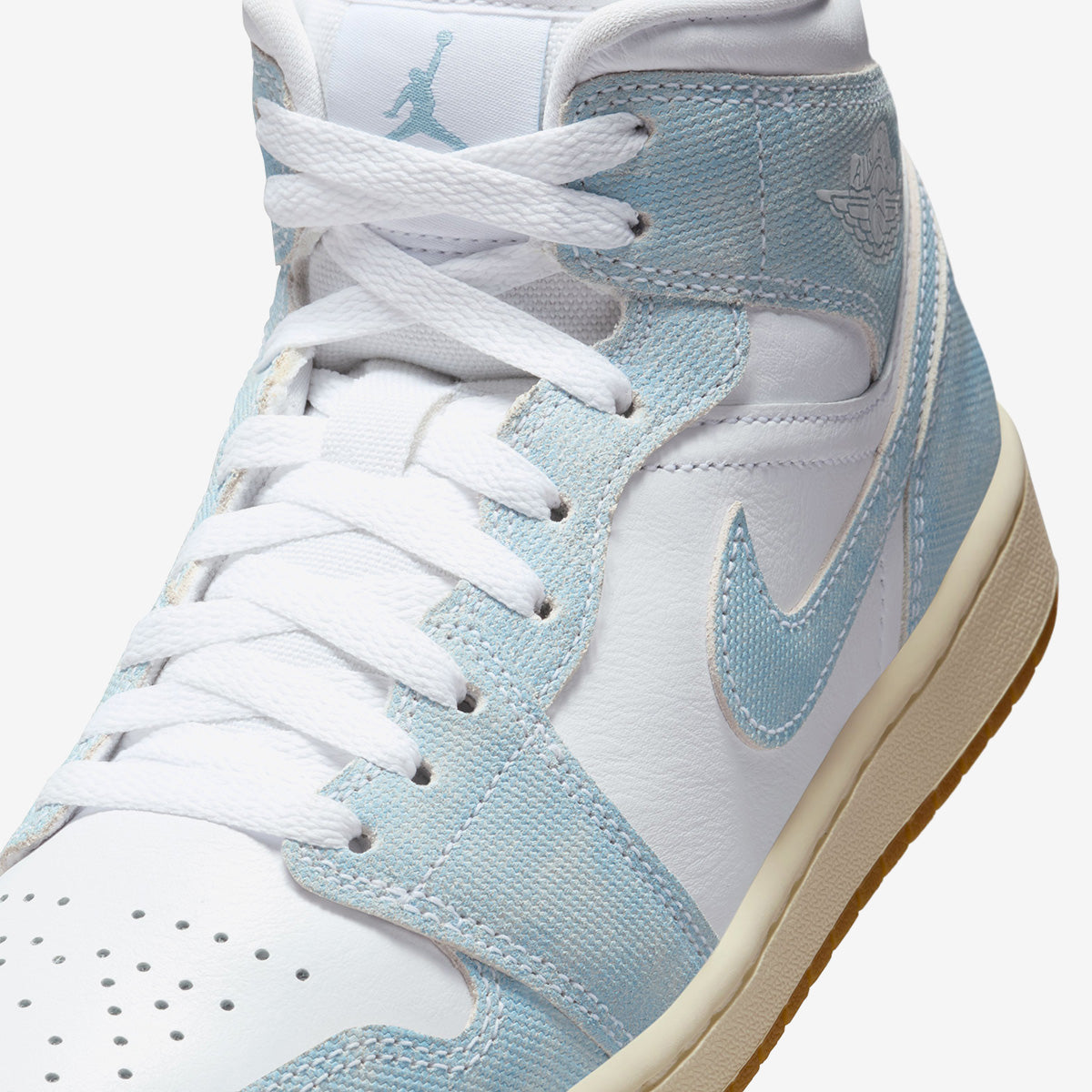 Women's  Jordan 1 Mid SE 'Denim Worn Blue'