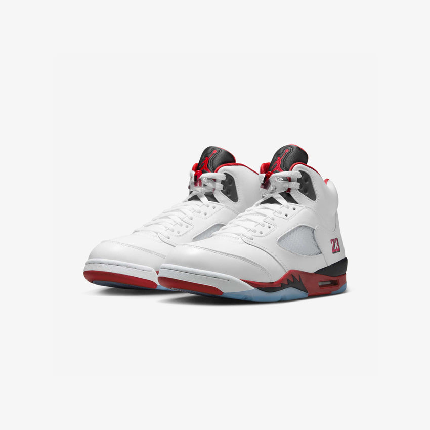  Air Jordan 5 Fire Red 'Black Tongue'