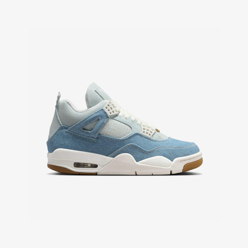  Women's Air Jordan 4 Retro TEX Denim 'Worn Blue'