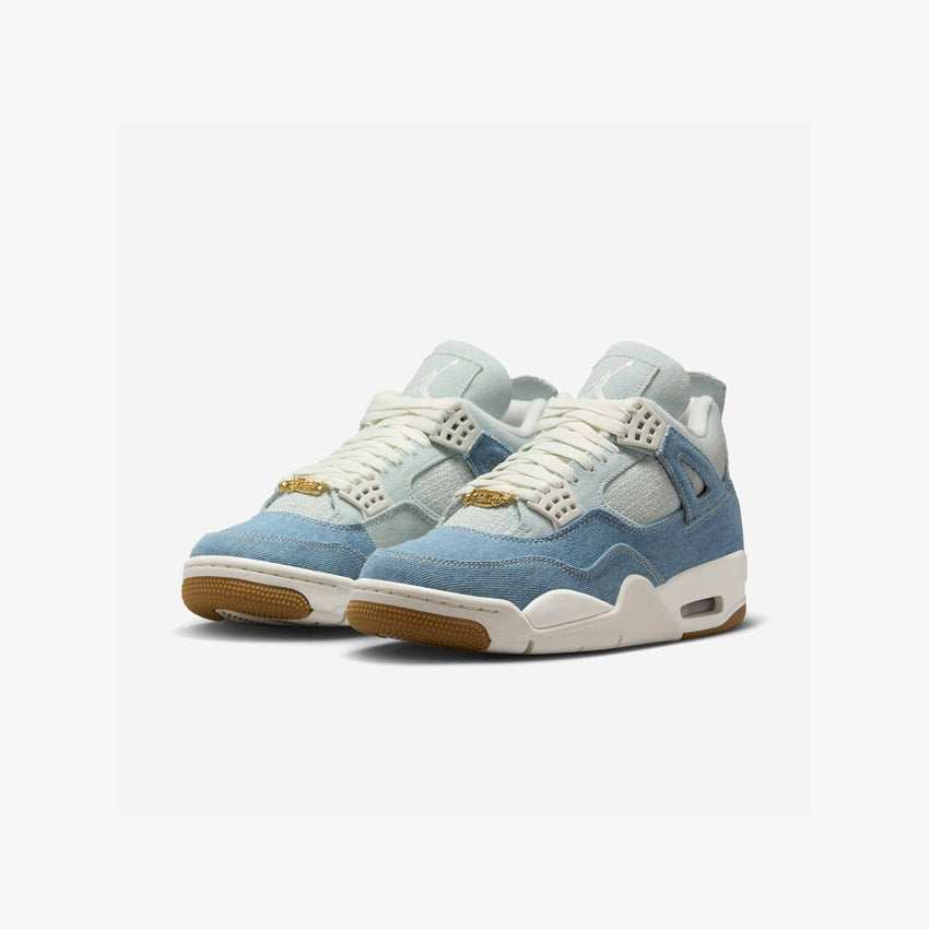  Women's Air Jordan 4 Retro TEX Denim 'Worn Blue'