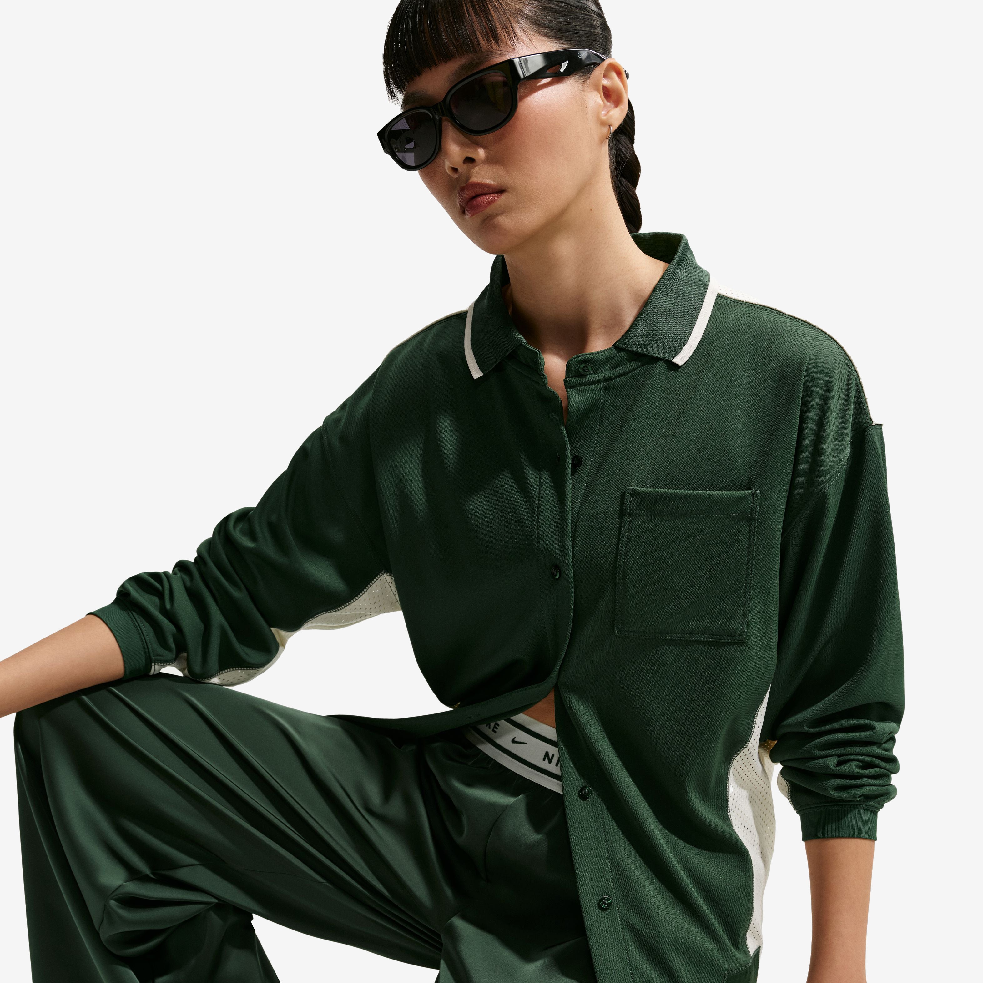 Women's Nike Button Down Jersey Top