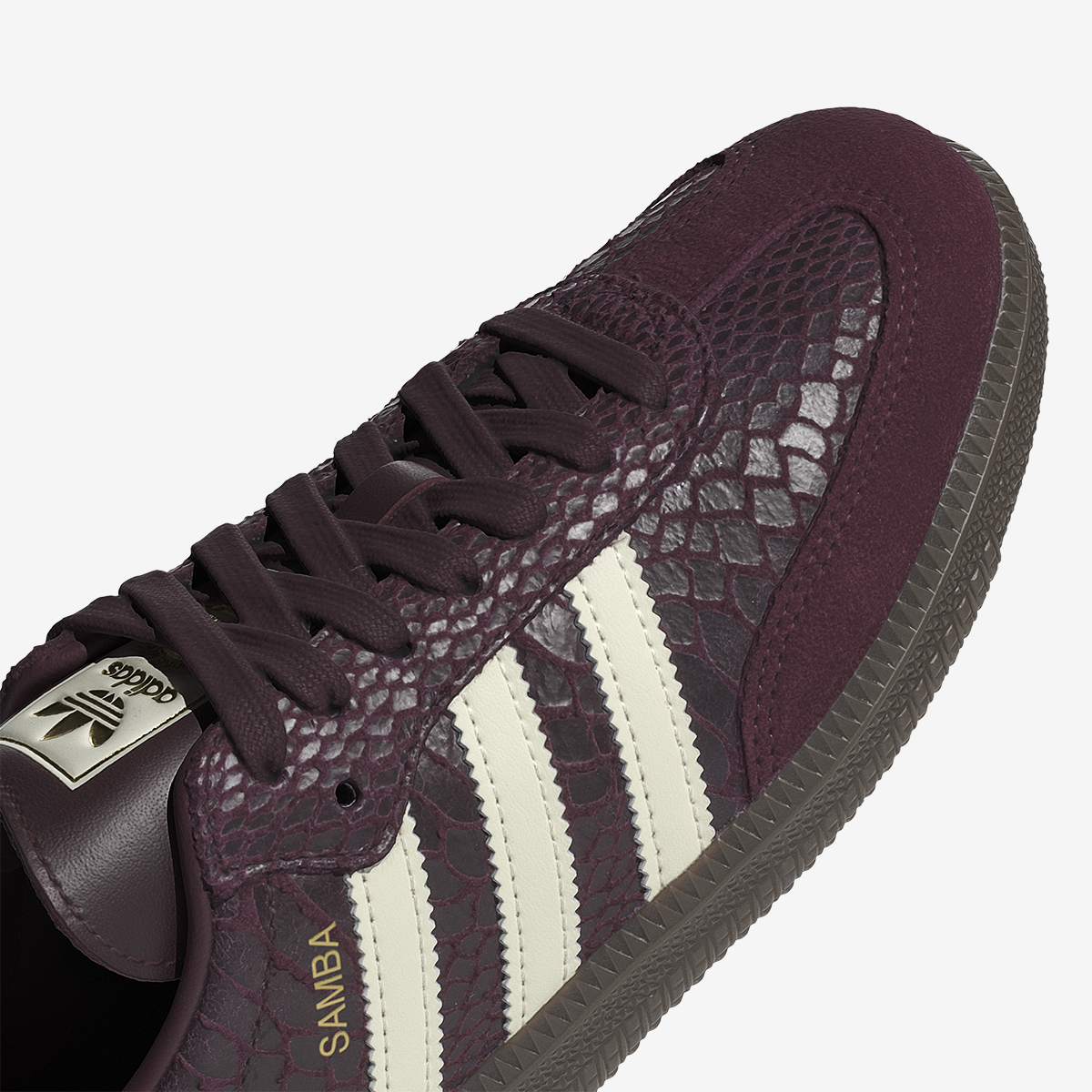 Women's adidas Samba OG Patent Snakesking 'Maroon'