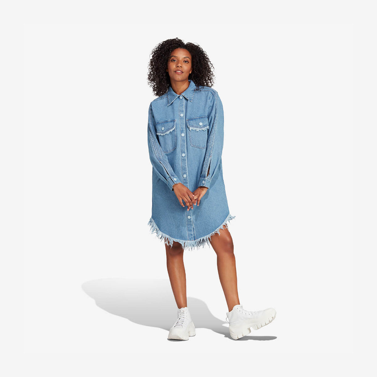 Women's adidas Fringed Shirt Dress x KSENIASCHNAIDE