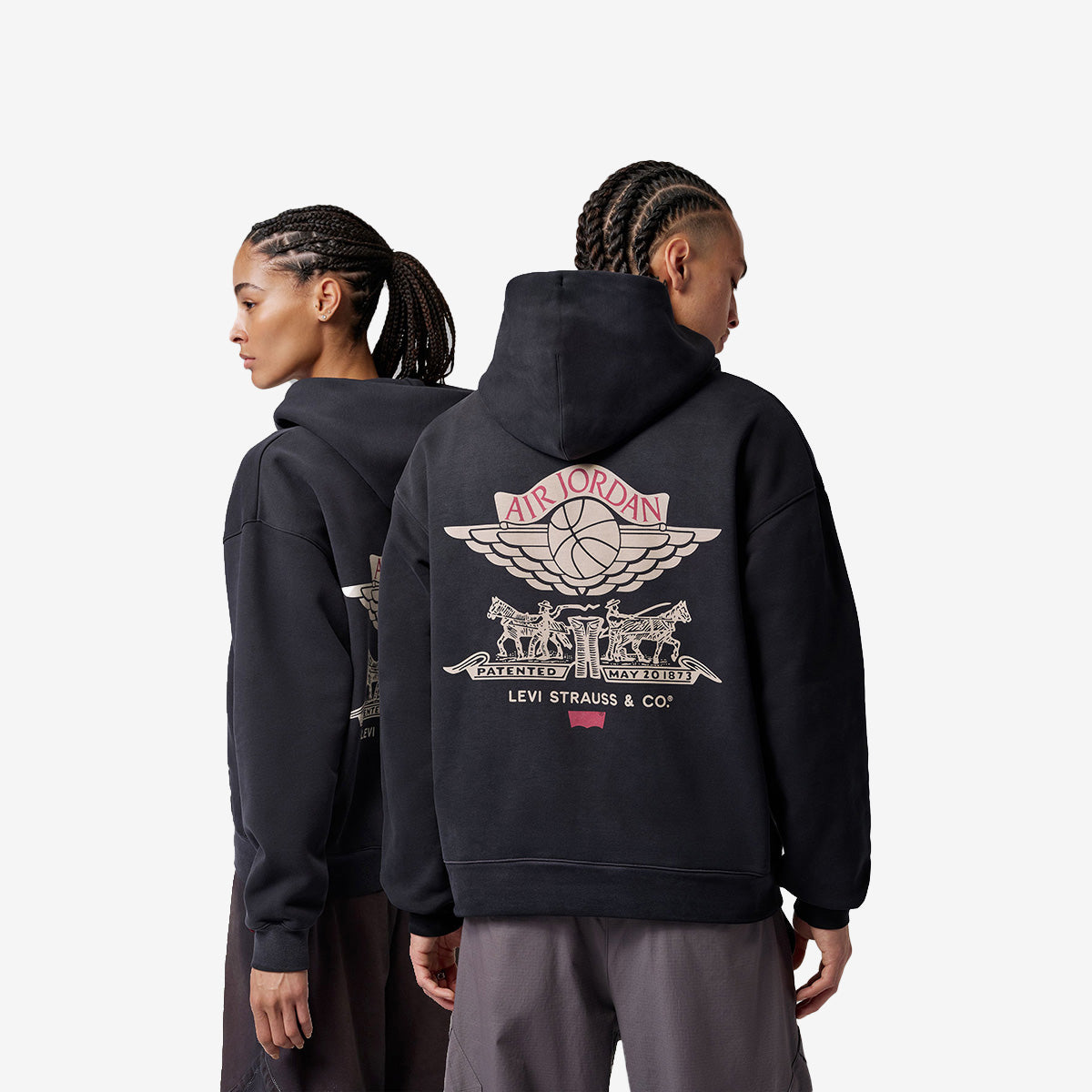 Jordan x Levi's Full-Zip Hoodie Black IM6734-010 | Broken Chains
