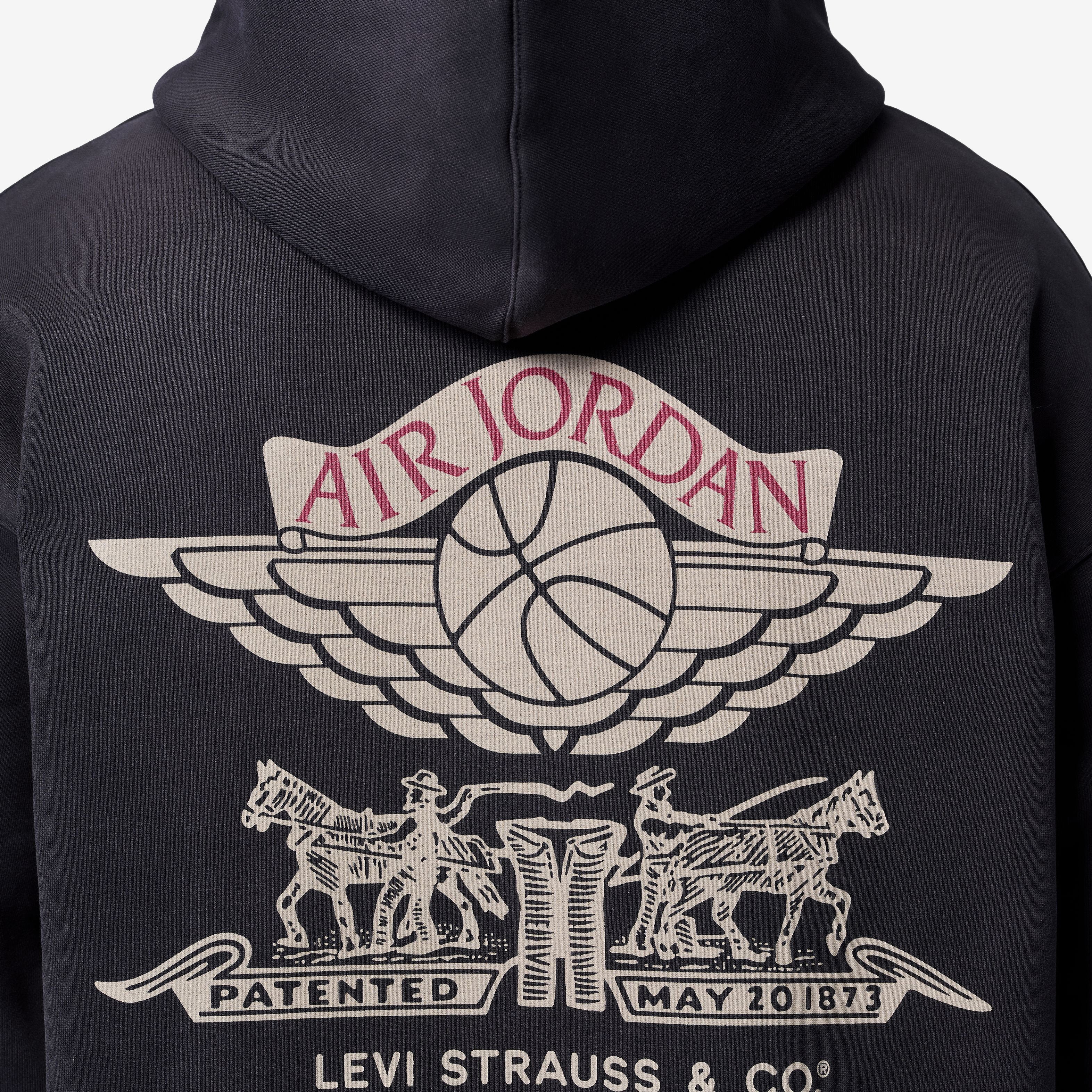 Jordan x Levi's Full-Zip Hoodie Black IM6734-010 | Broken Chains