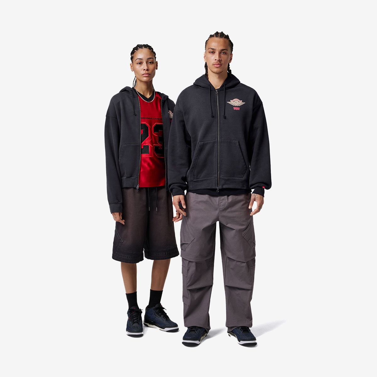 Jordan x Levi's Full-Zip Hoodie Black IM6734-010 | Broken Chains