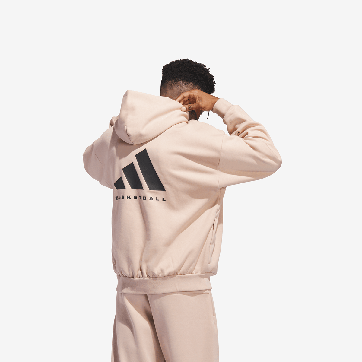 Cropped hoodie ash pearl  black clearance