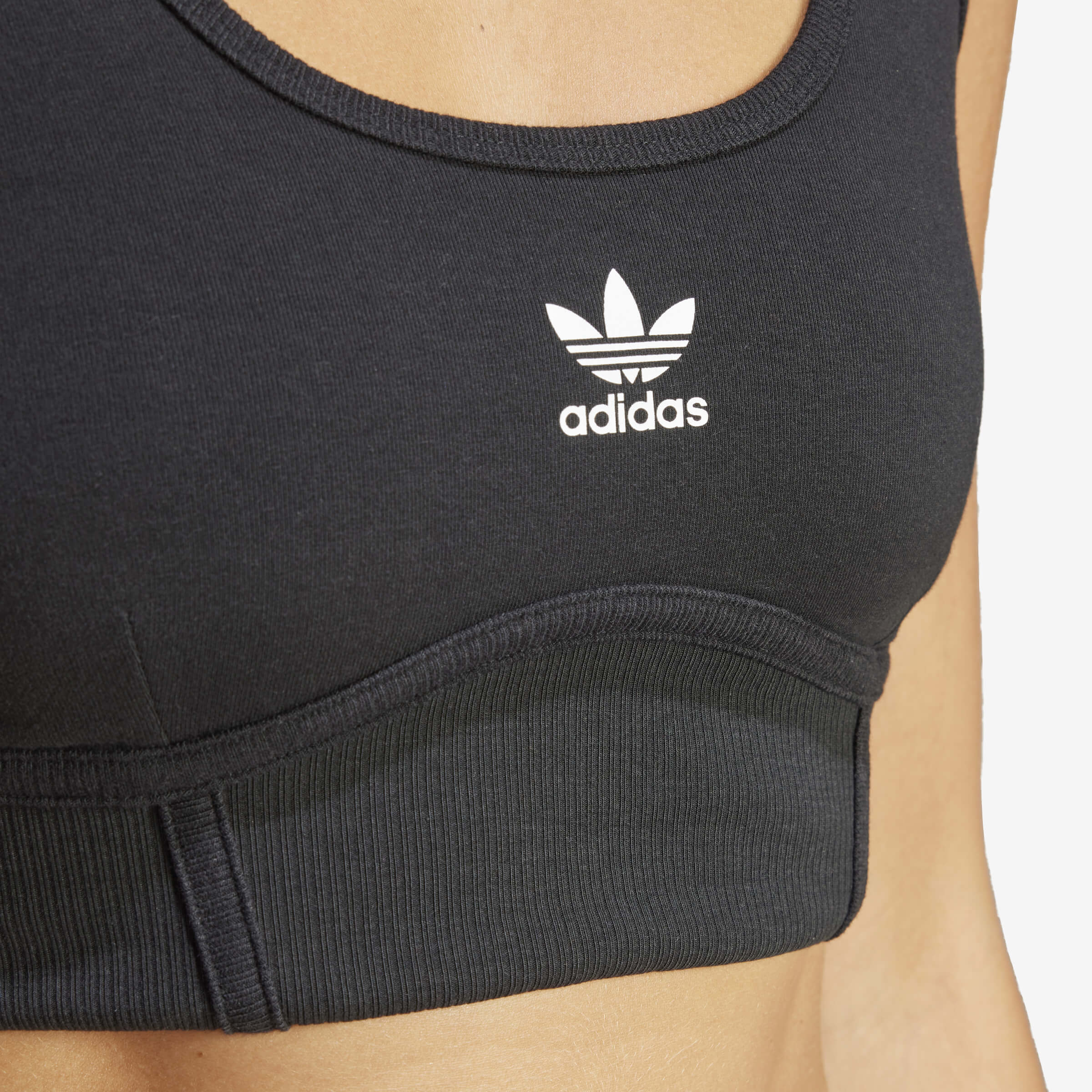 Women's adidas Adicolor Trefoil Bra 'Black'