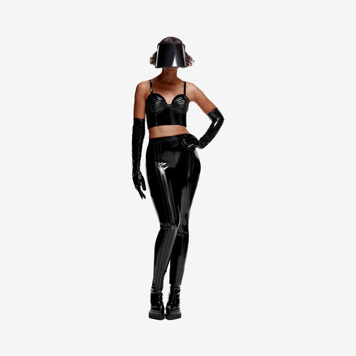 Women's adidas Latex Bra Top 'Black'