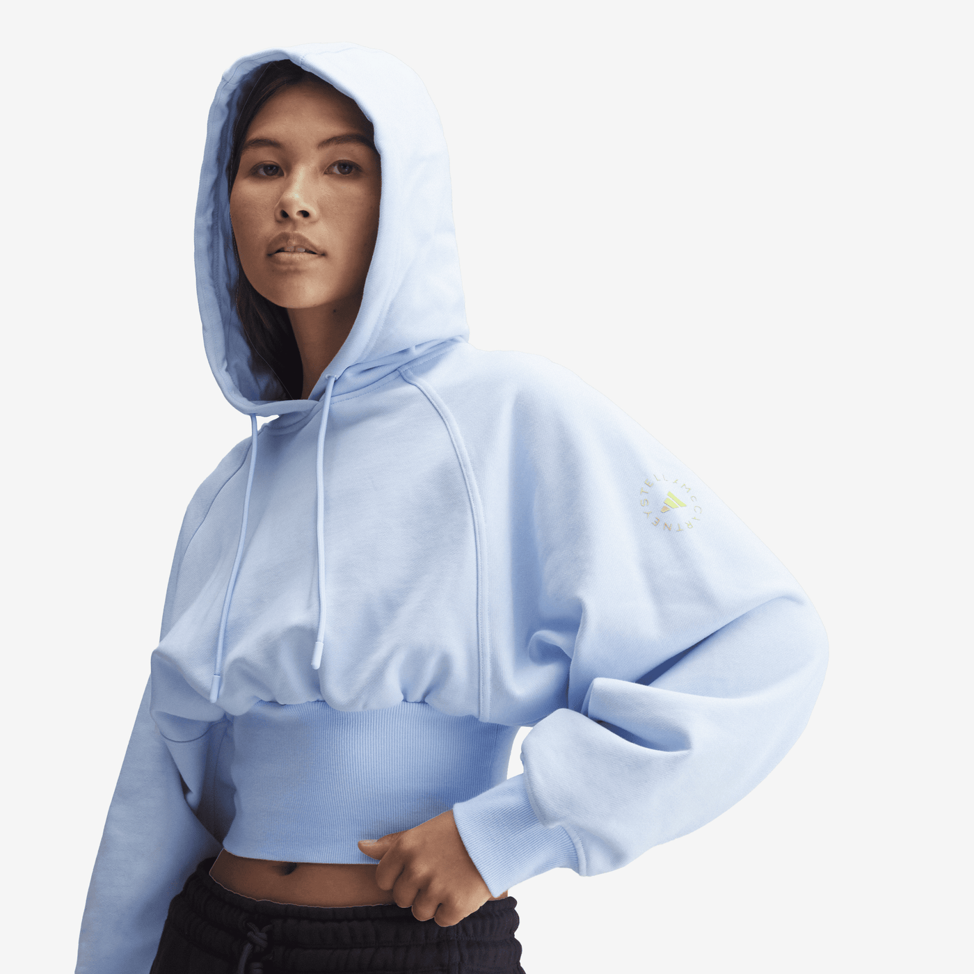adidas by Stella McCartney Cropped Hoodie Broken Chains