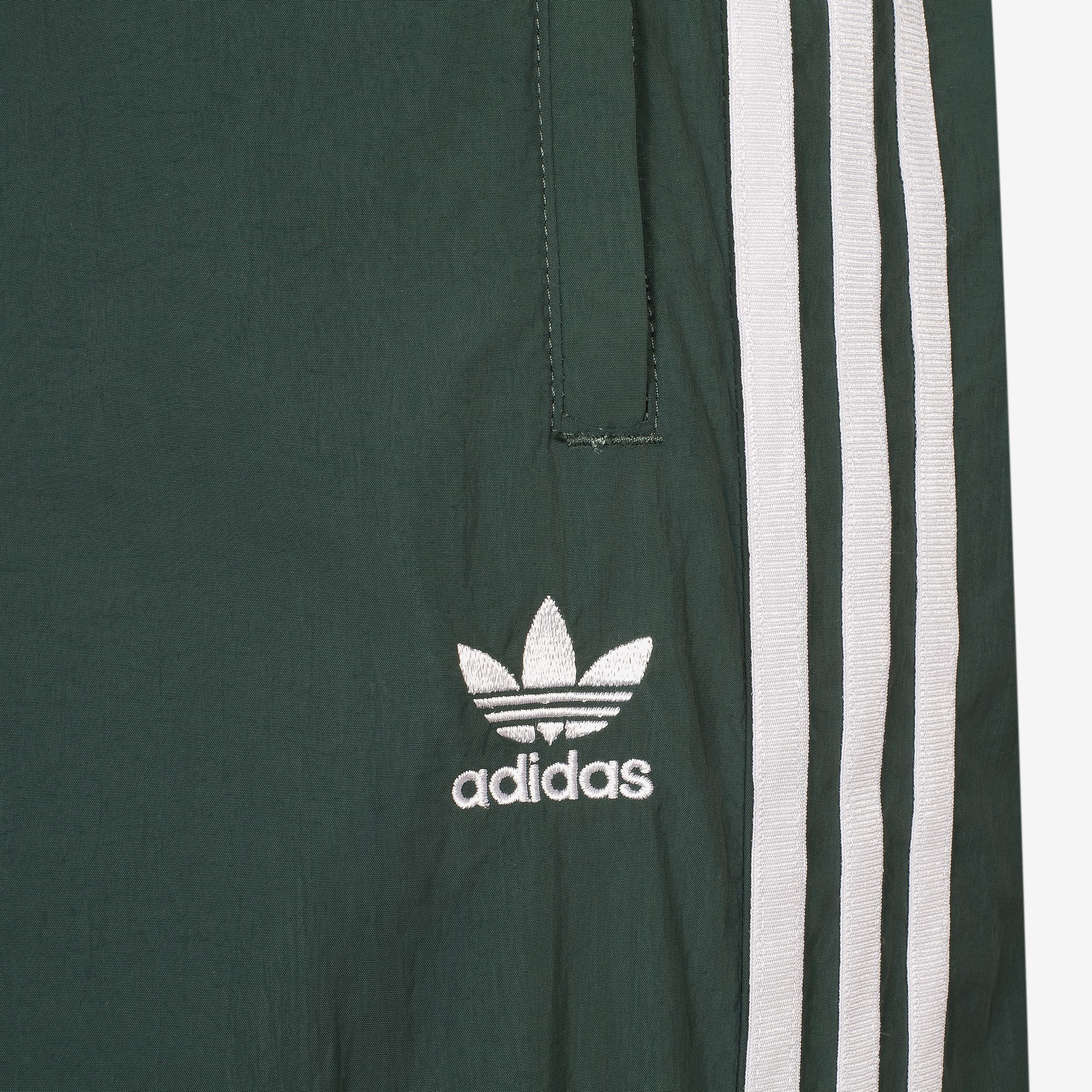 Women's adidas Woven Parachute 3 bandas Pant 'Green'
