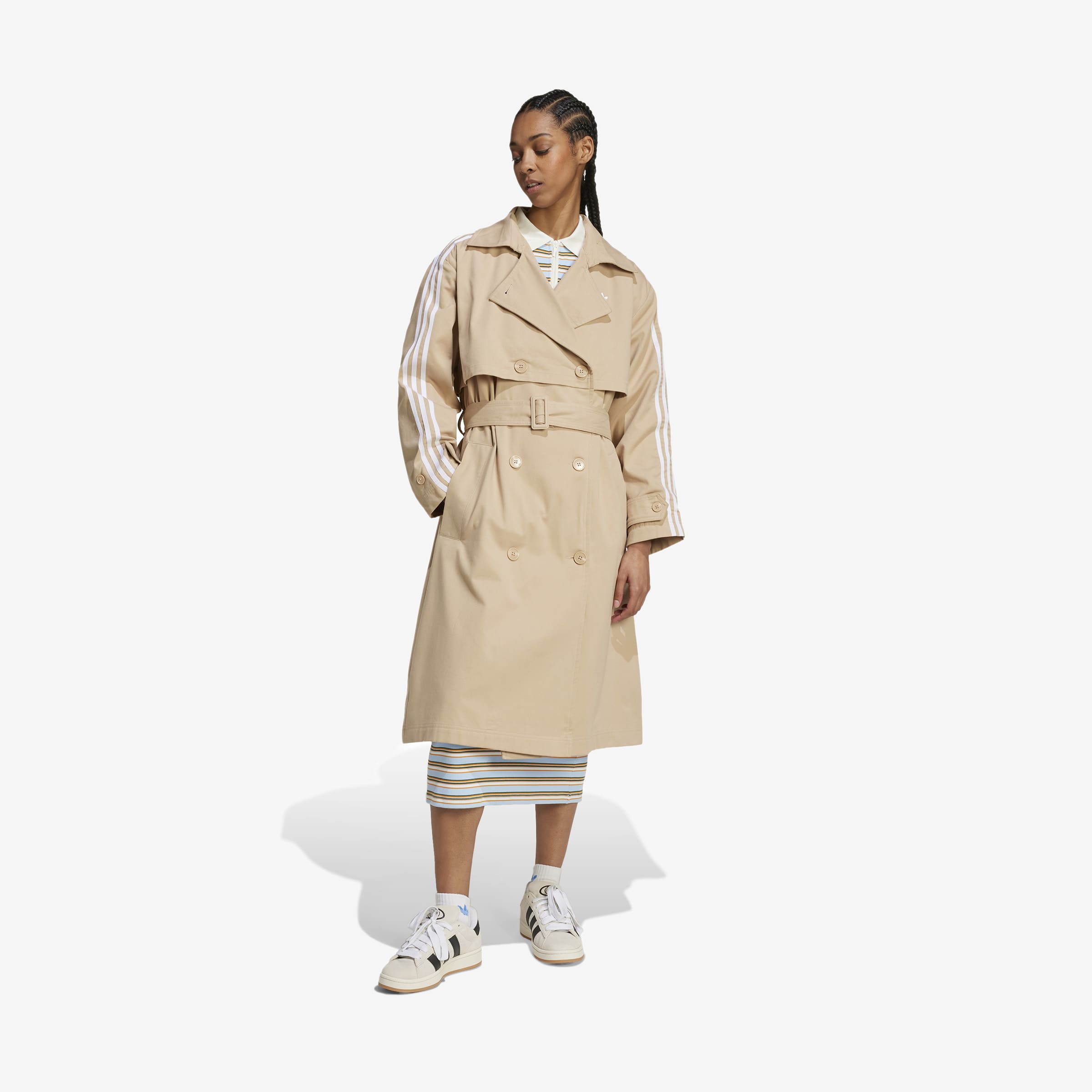 Women's adidas Twill Trench Coat