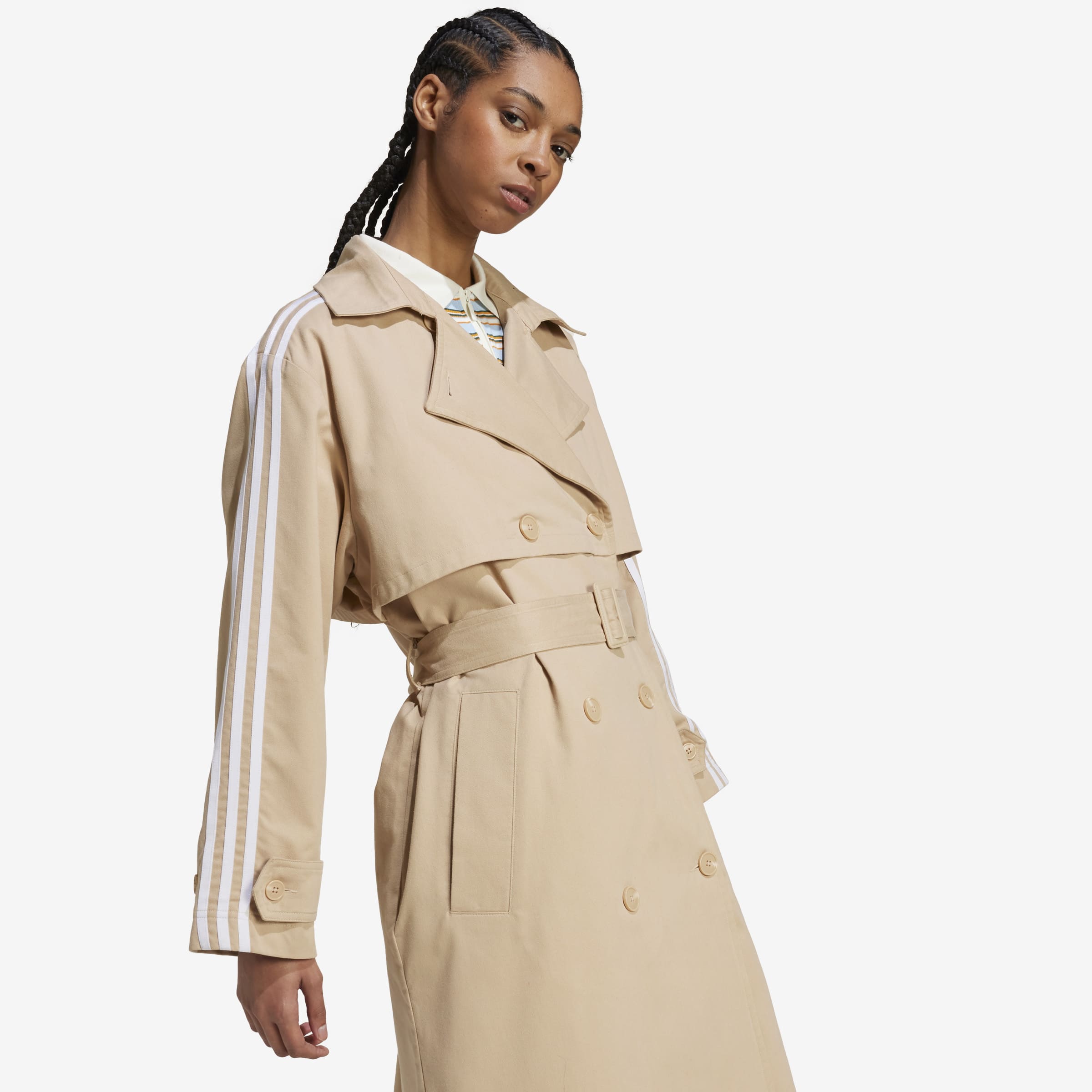 Women's adidas Twill Trench Coat