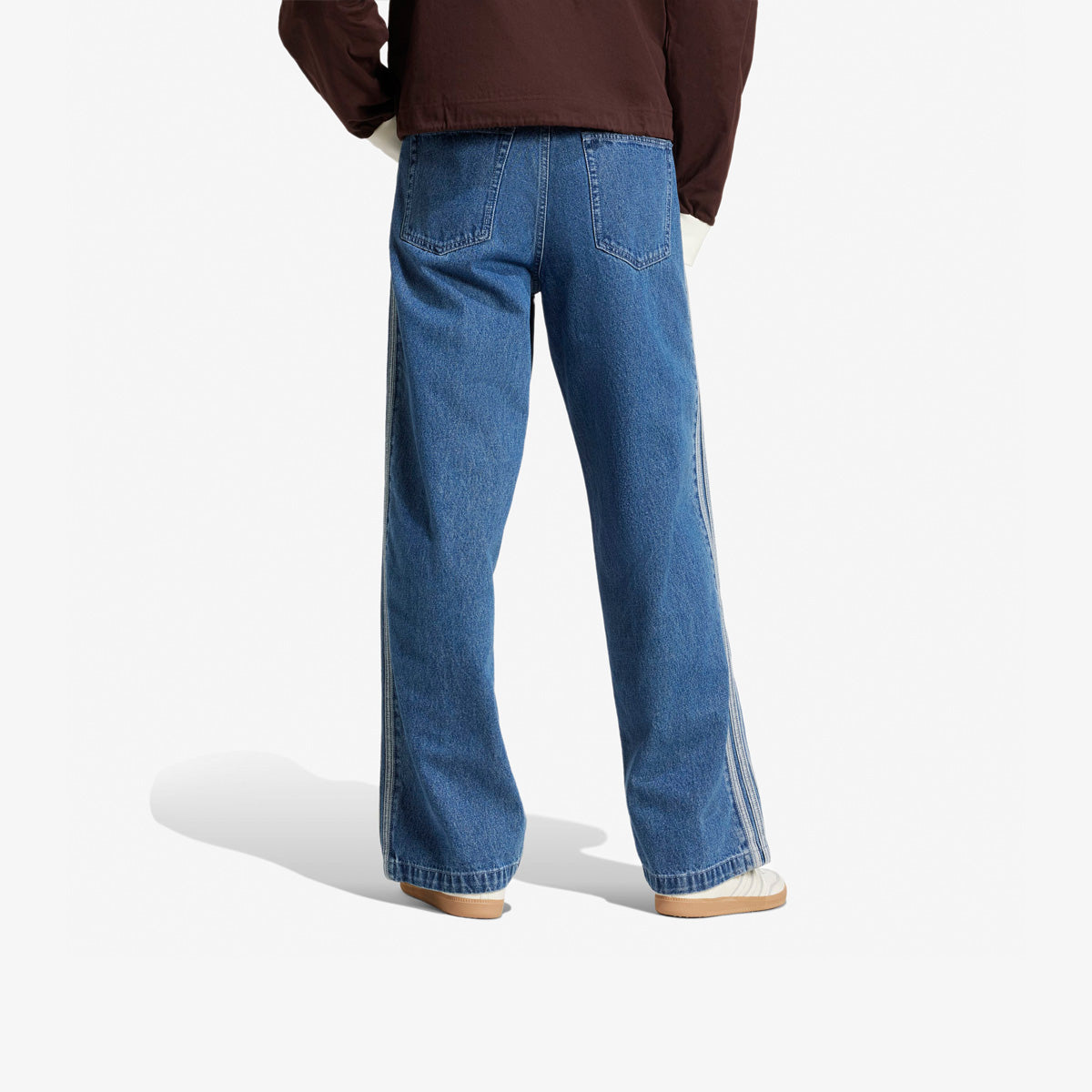 Women's adidas Adicolor Denim Firebird Pants 'Blue'