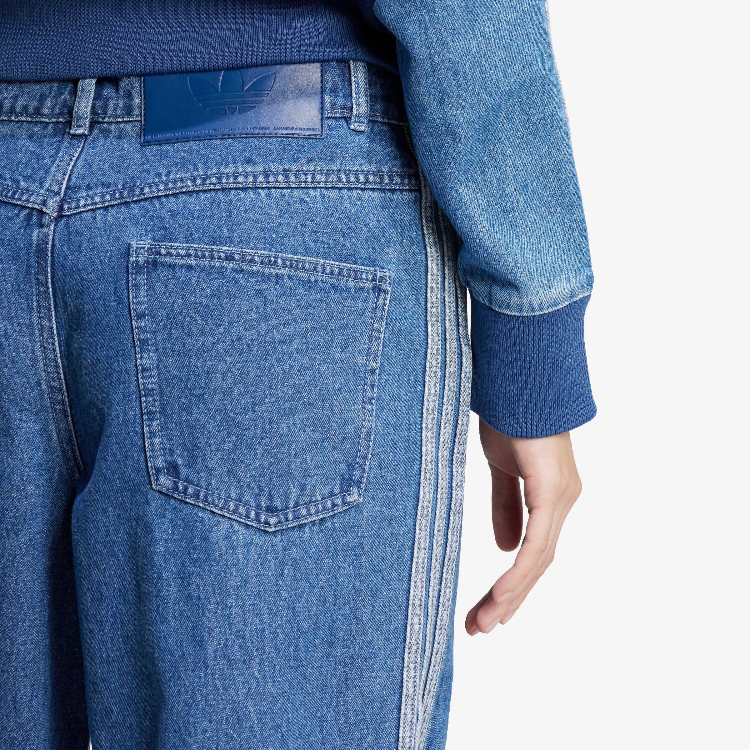 Women's adidas Adicolor Denim 3-Stripes Track Pants