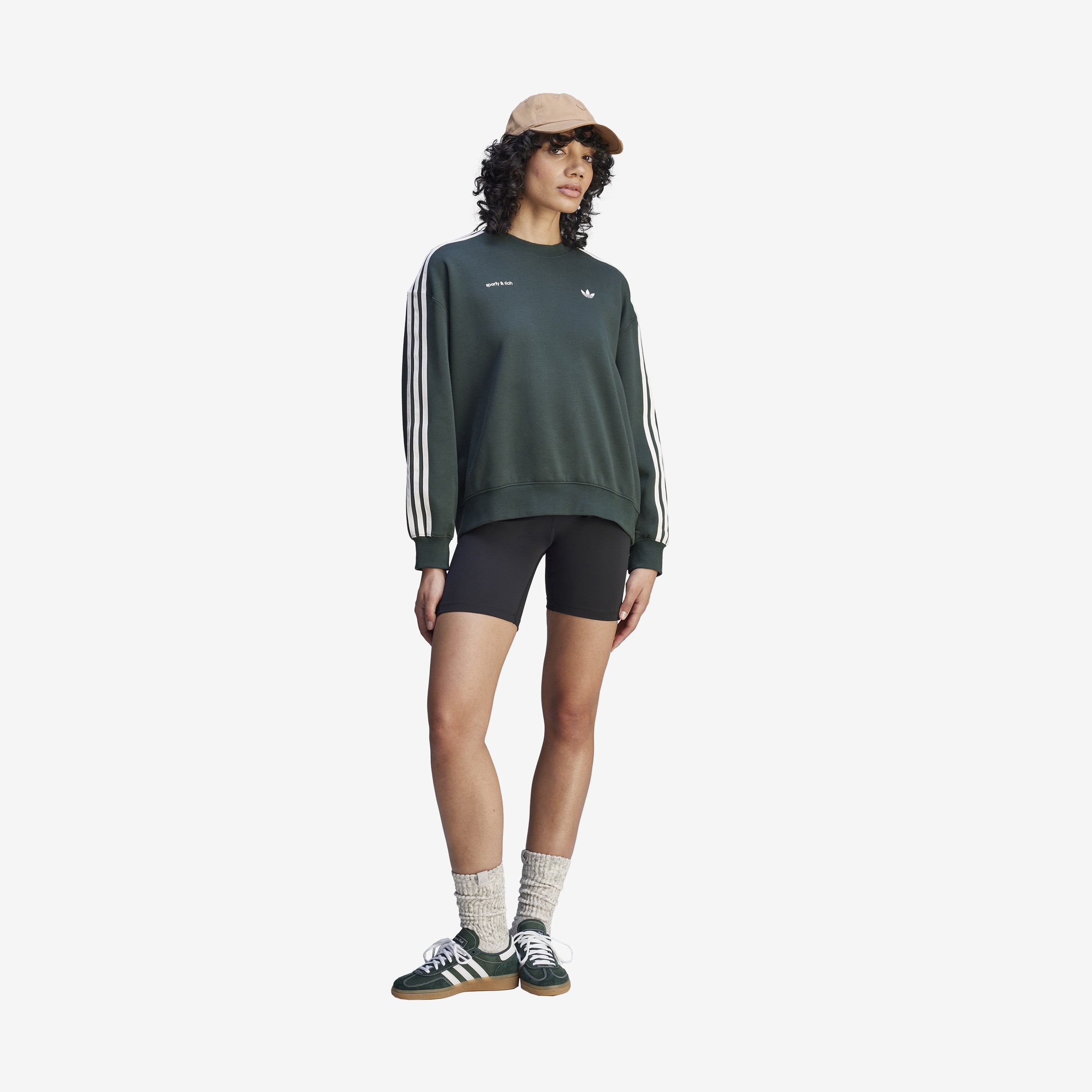 Women's adidas x Sporty & Rich Sweatshirt 'Green'