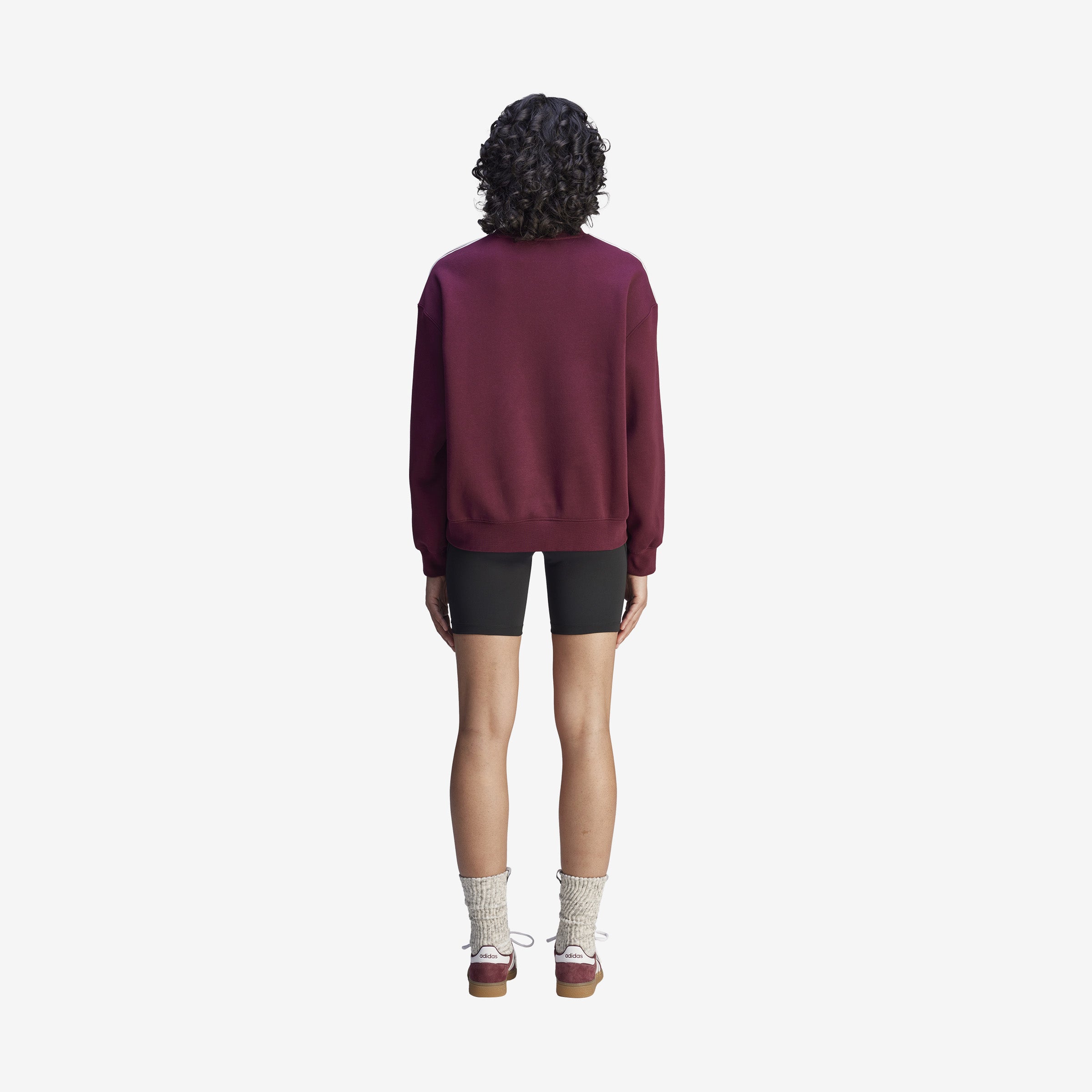 Women's adidas x Sporty & Rich Sweatshirt 'Burgundy'