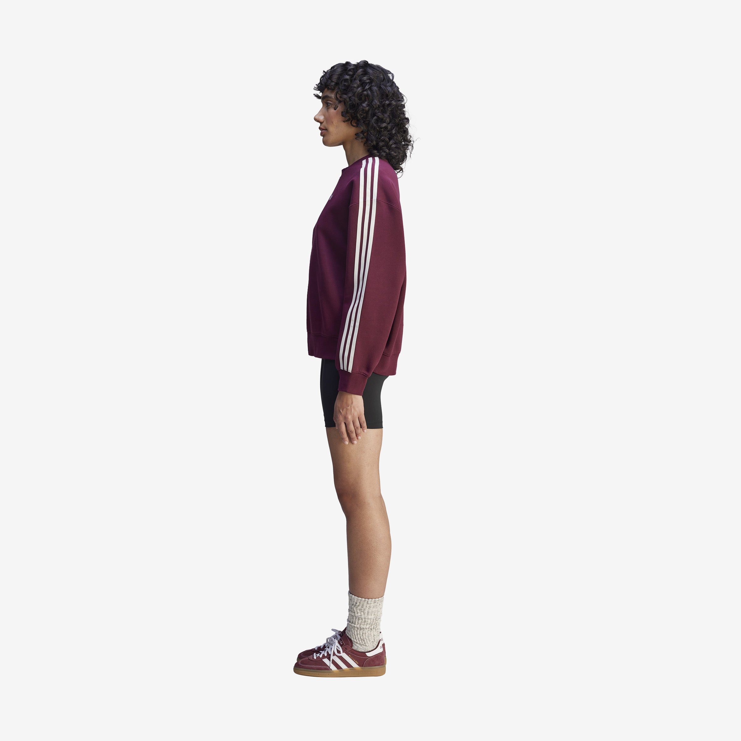 Women's adidas x Sporty & Rich Sweatshirt 'Burgundy'