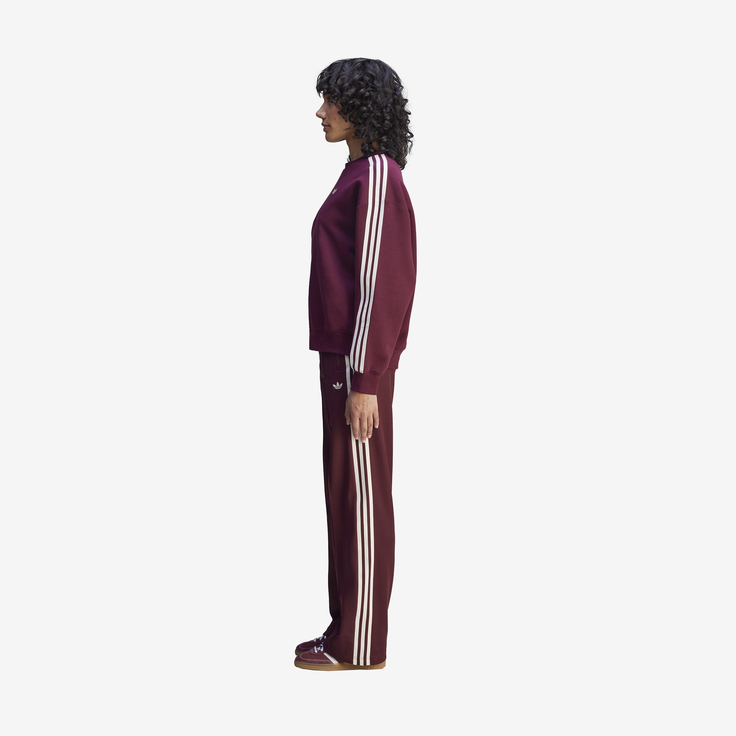 Women's adidas x Sporty & Rich Track Pants 'Burgundy'