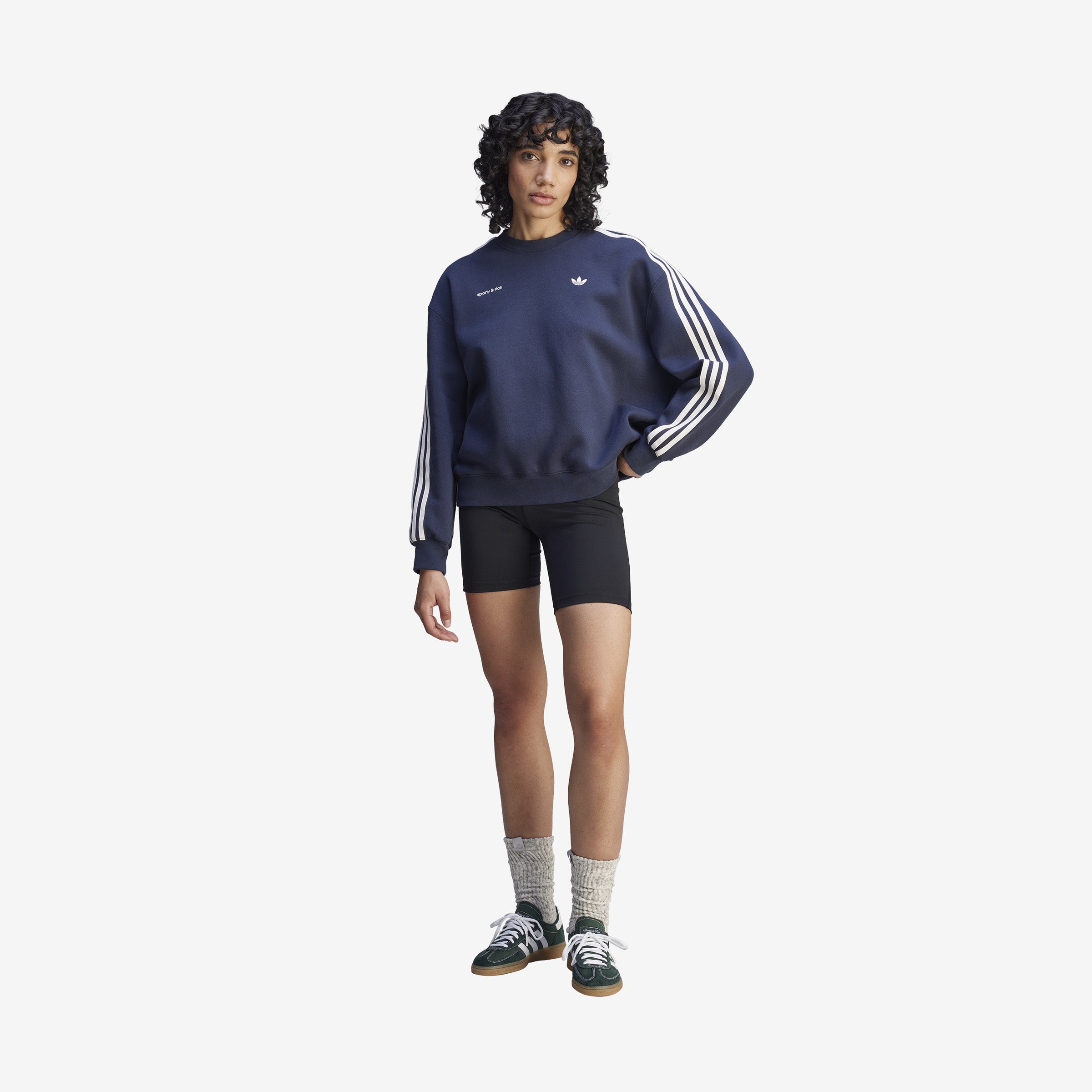 Women's adidas x Sporty & Rich Sweatshirt 'Blue'
