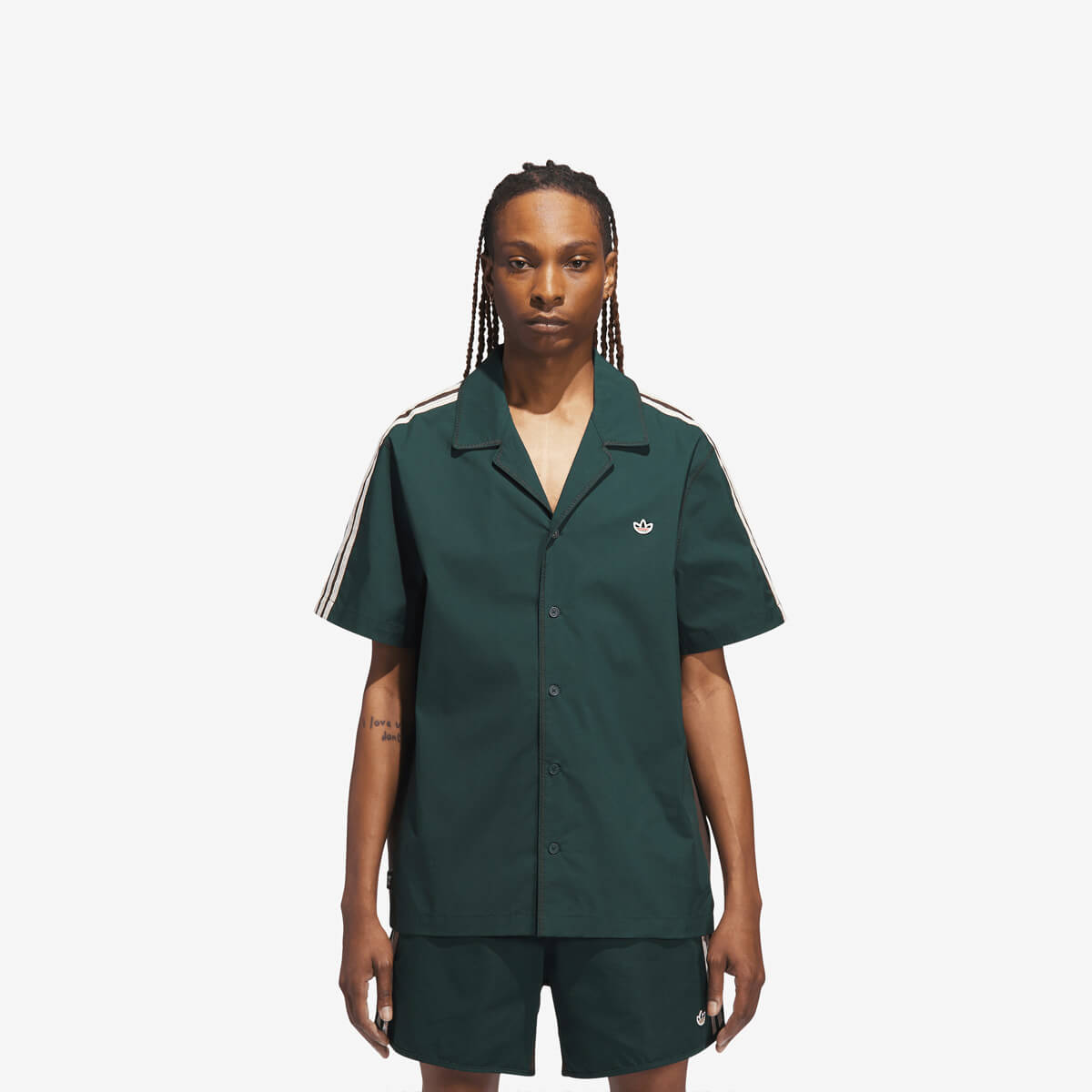 adidas Brown Bowling Shirt x Clot by Edison Chen