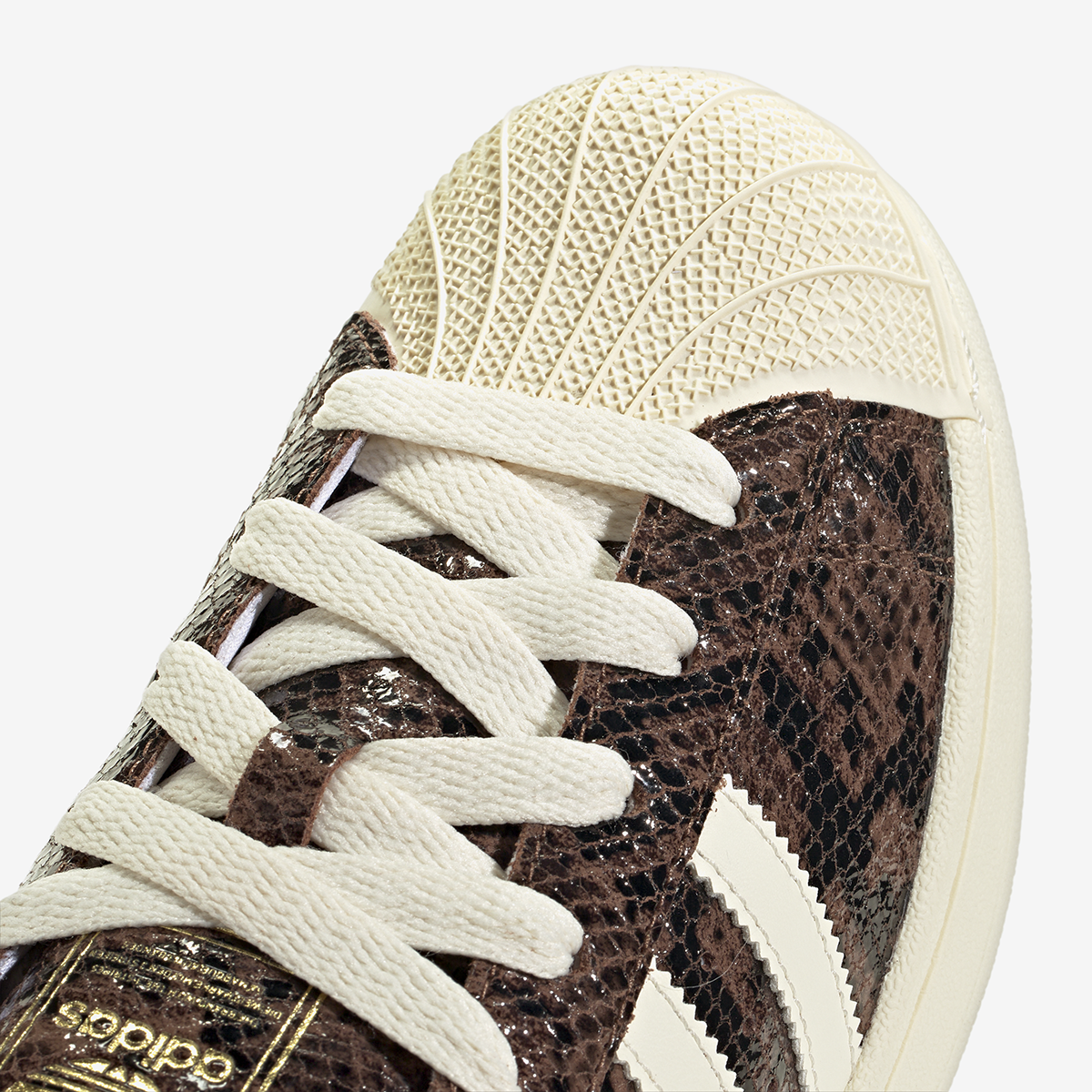 Women's adidas Superstar II Brown Snakeskin