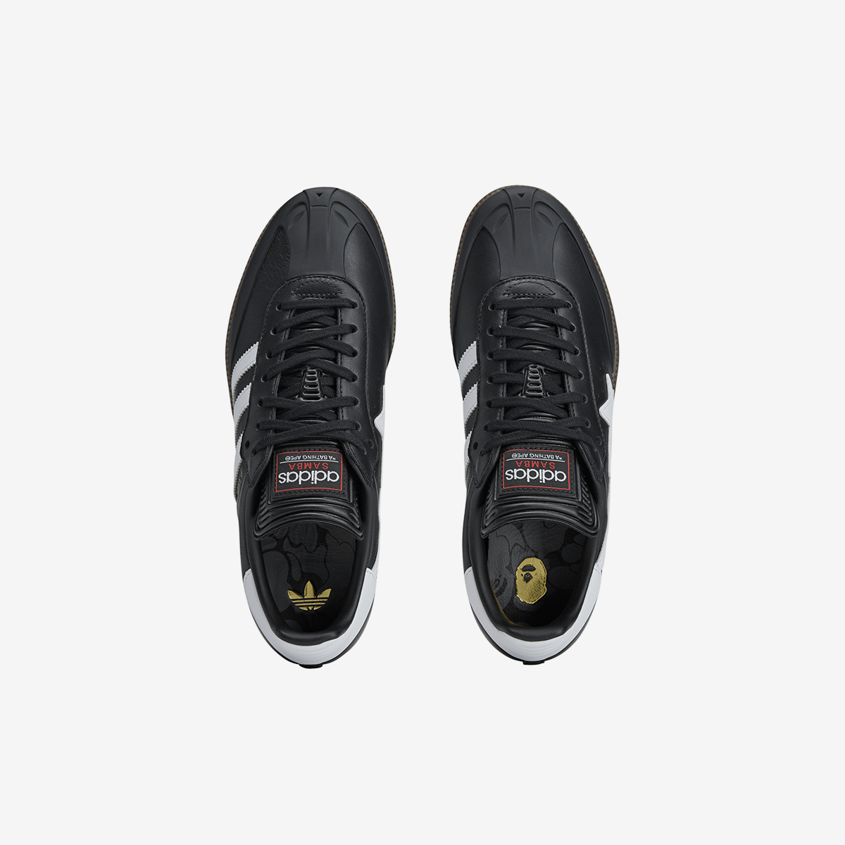 adidas Samba Bape 'Black White Gum'