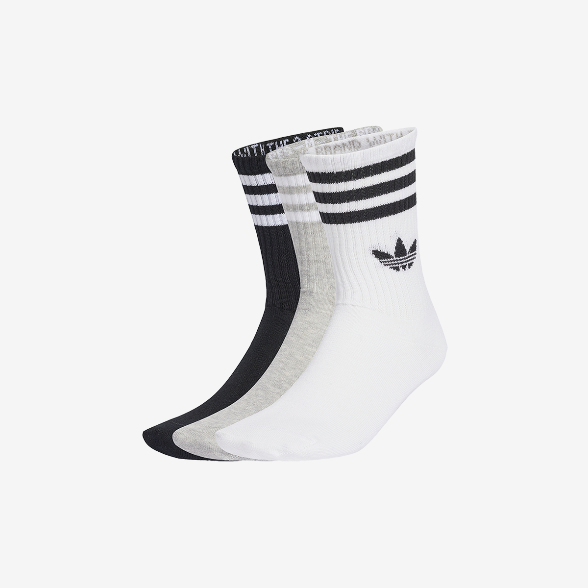 adidas 3-Stripes Crew Socks 3 Pairs