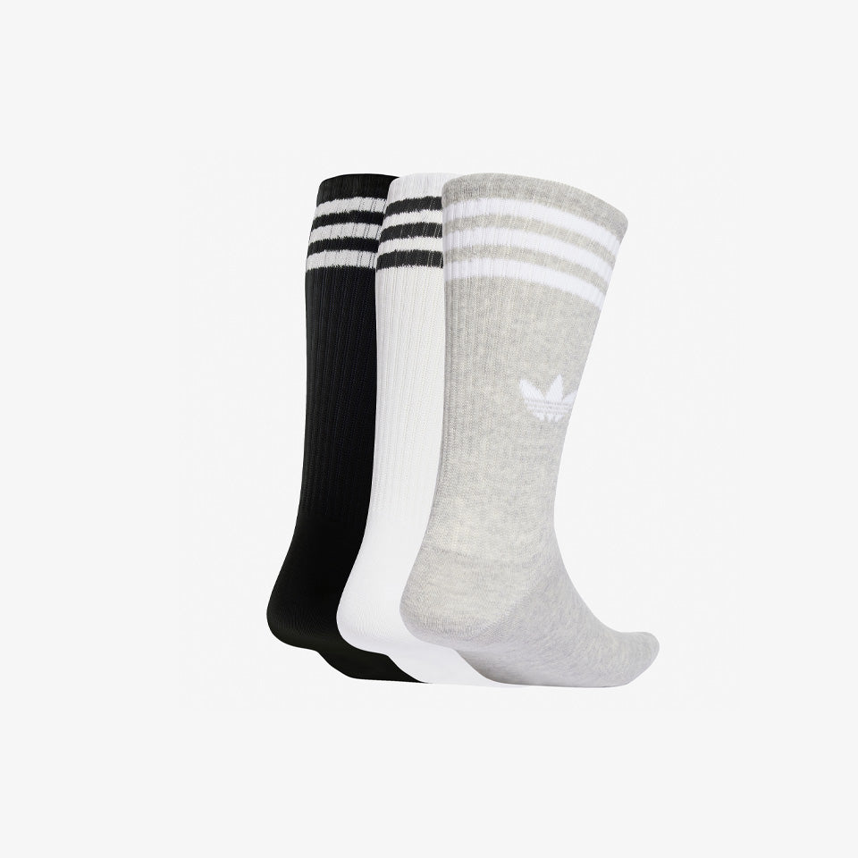 adidas 3-Stripes High Crew Socks 3 Pairs