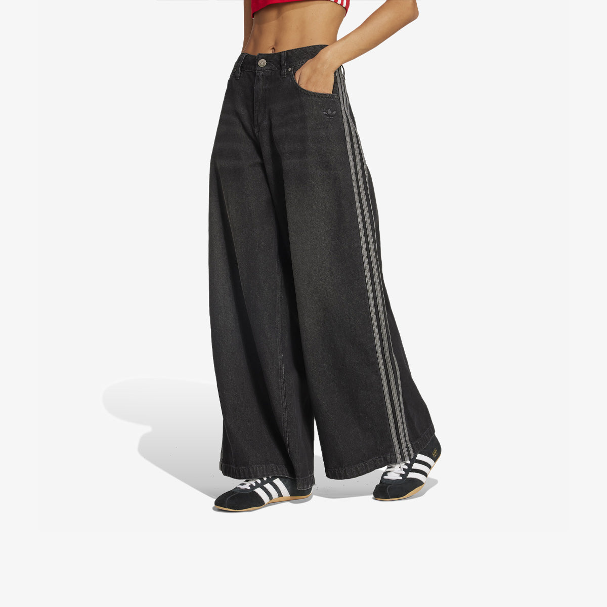 Women's adidas Adicolor Denim Adilenium Pant 'Black'