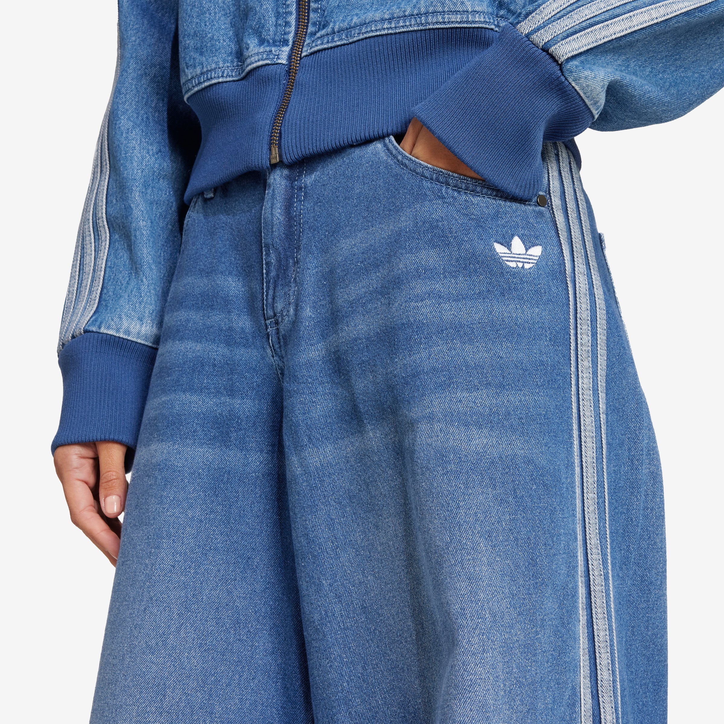 Women's adidas Adicolor Denim Adilenium Pant 'Blue'