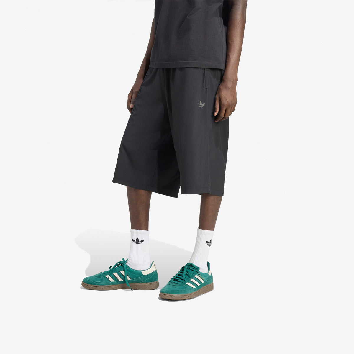 Adidas Firebird Oversized Nylon Shorts 'Black'