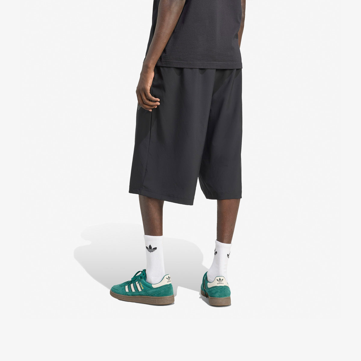 Adidas Firebird Oversized Nylon Shorts 'Black'