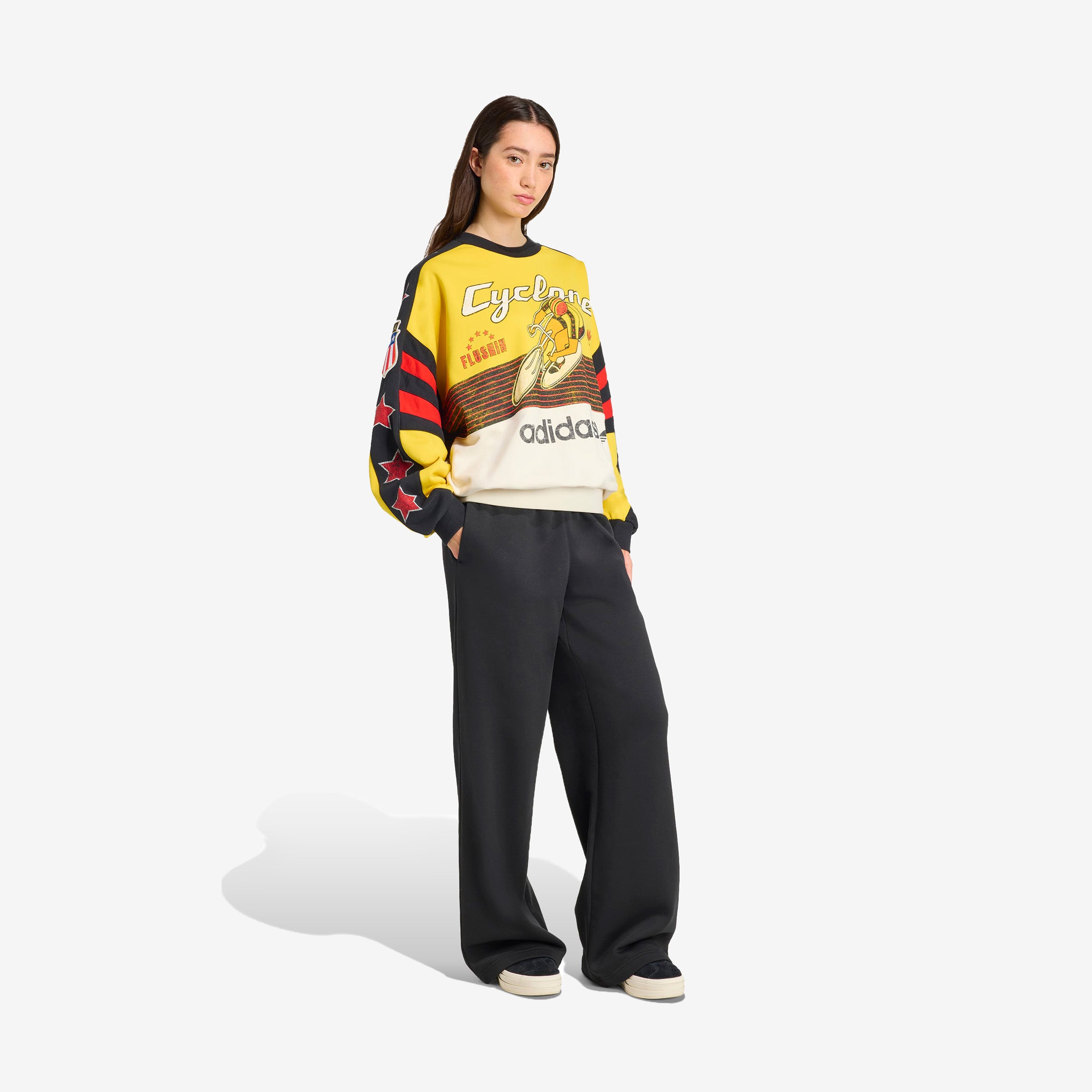 Women's adidas Archive Cycling Sweatshirt 'Yellow'