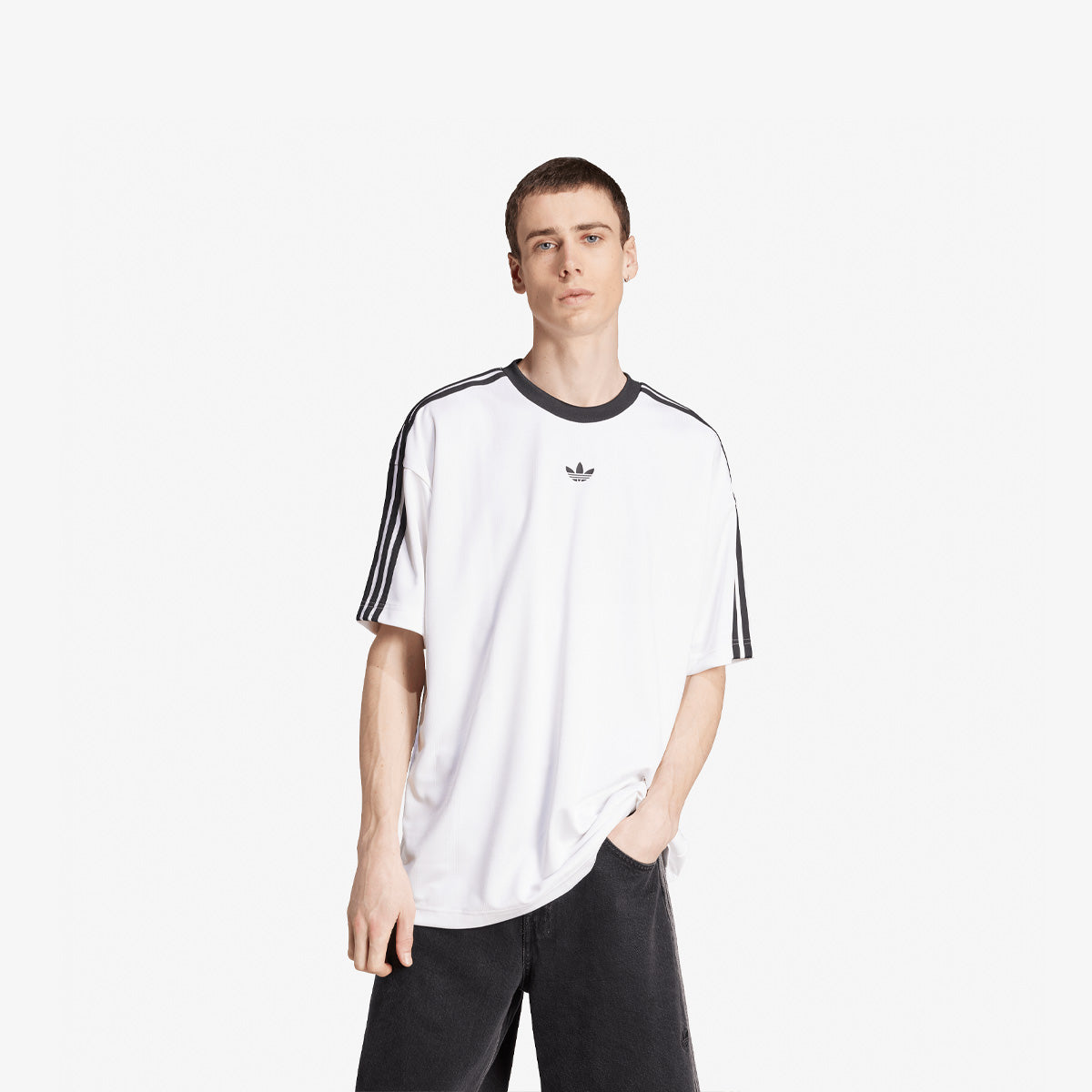 adidas Adicolor Jacquard Jersey 'White'