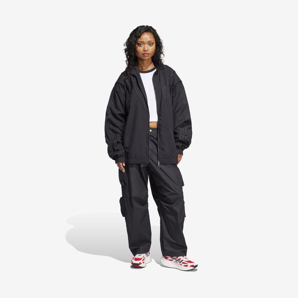 W adidas Rasant Cut Line Track Top Black | Broken Chains