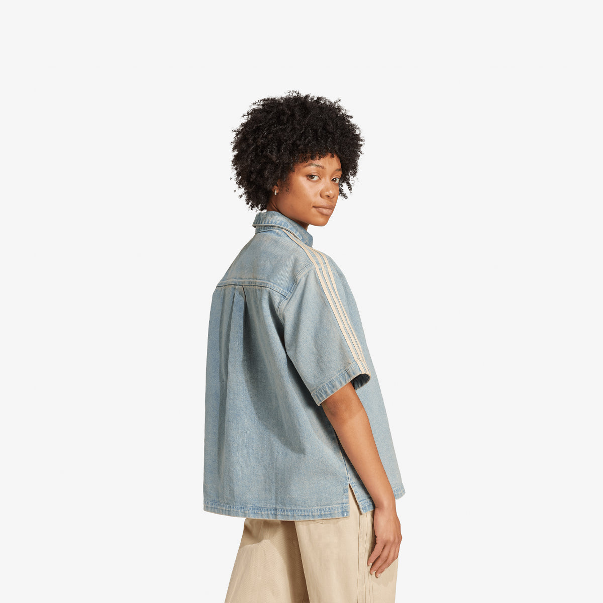 Women's adidas Premium Essentials Denim Shirt Shortsleeve