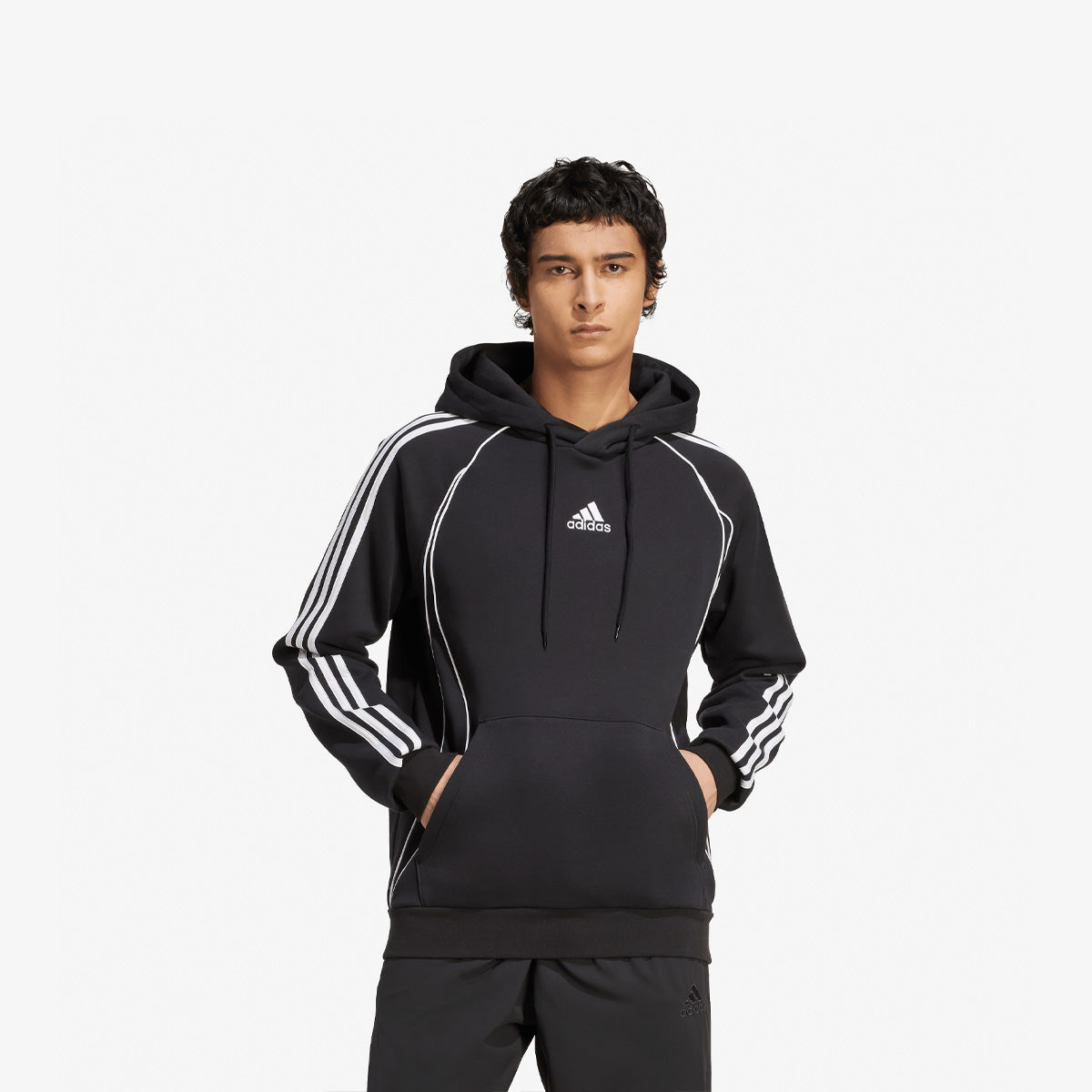 adidas Adicolor Teamgeist Cut Line Hoodie 'Black'