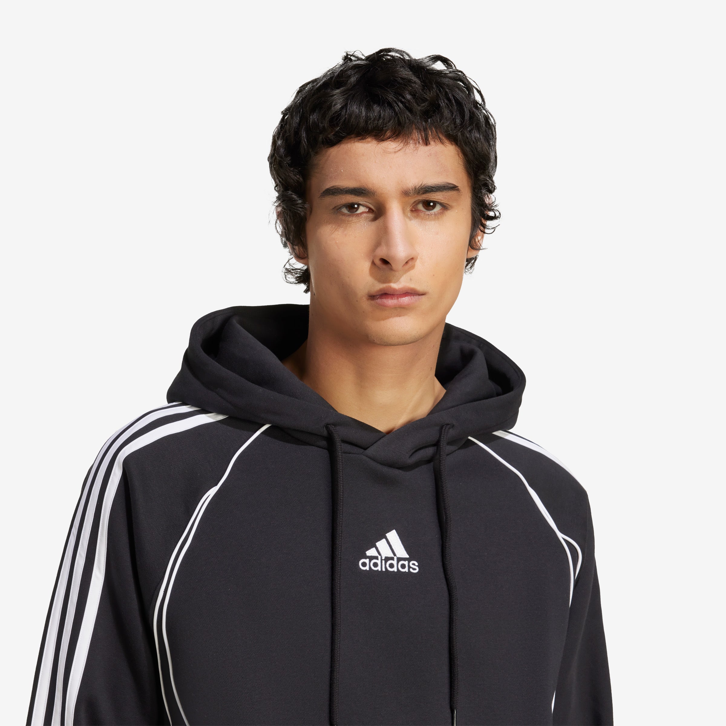 adidas Adicolor Teamgeist Cut Line Hoodie 'Black'