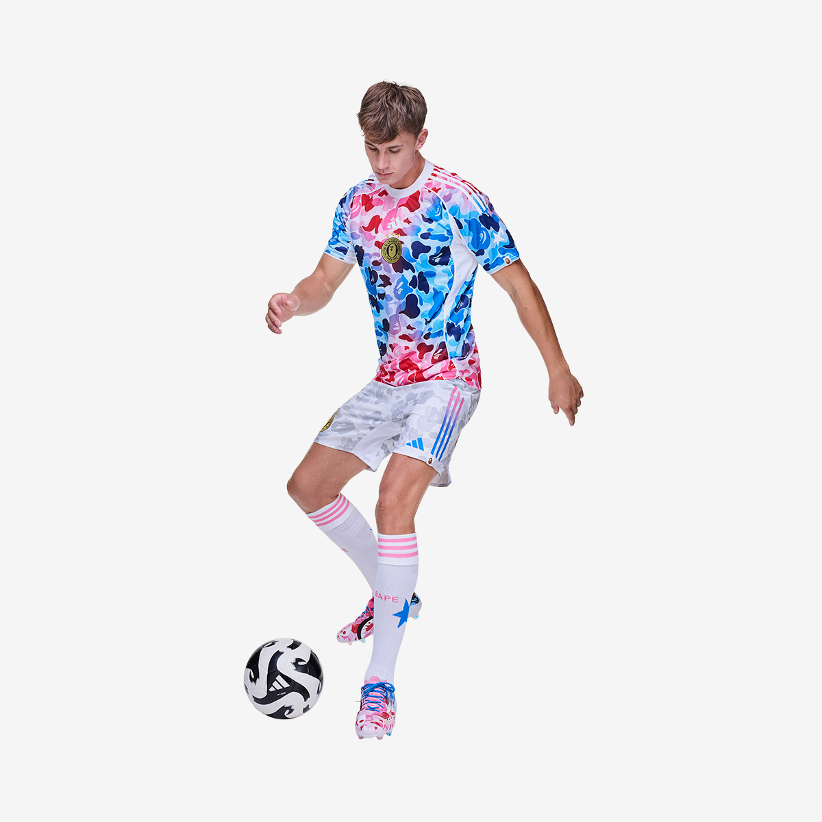 adidas BAPE FB Jersey 'Shock Blue'