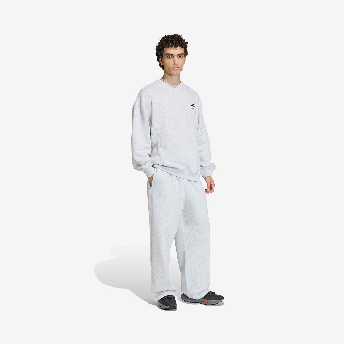 adidas Equipment Rib Crew-Neck 'Light Grey'