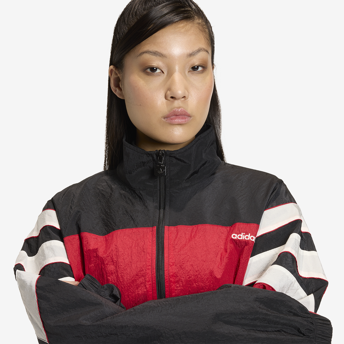 Women's adidas Santiago Woven Track Top 'Black'