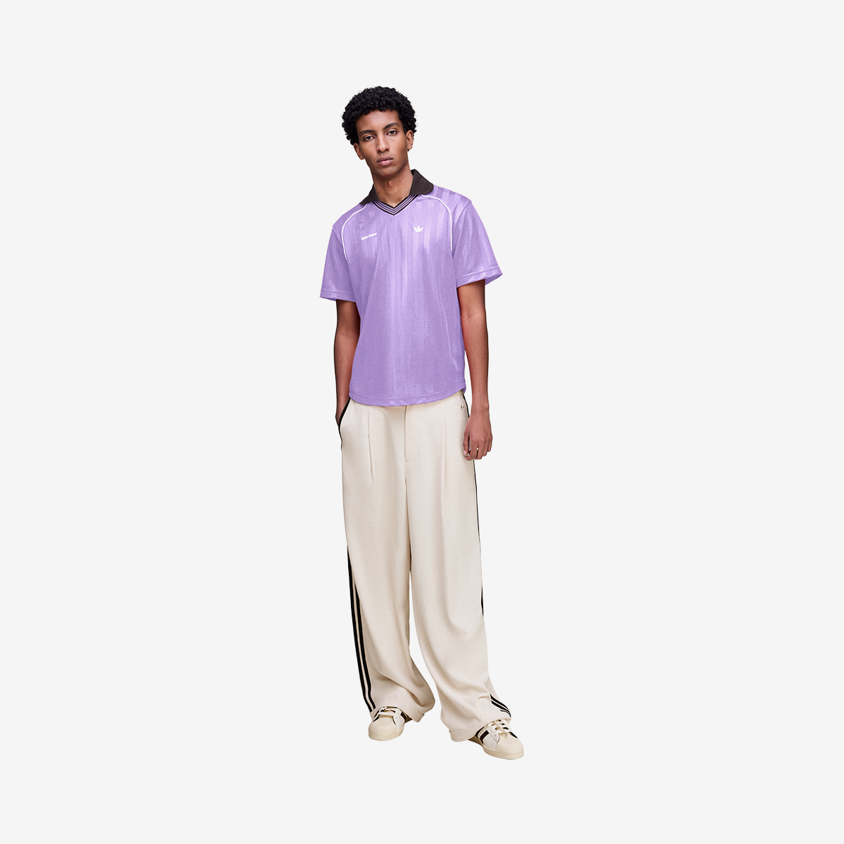 adidas x Wales Bonner Football Tee 'Light Purple'